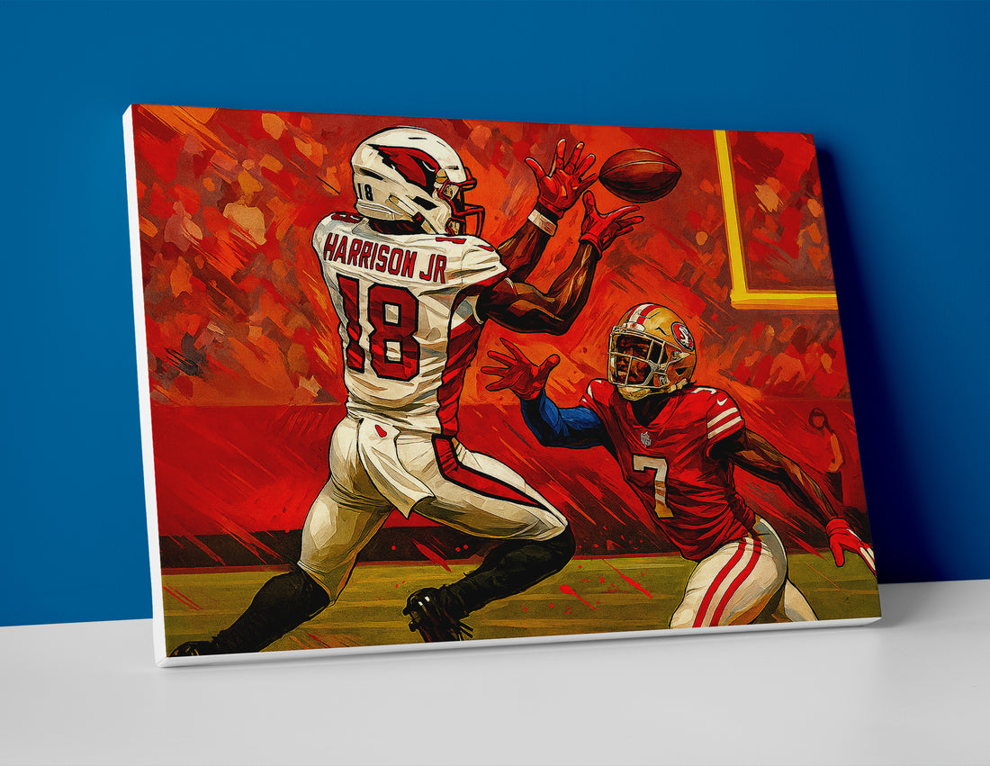 Marvin Harrison Jr poster canvas painting wall art print cardinals