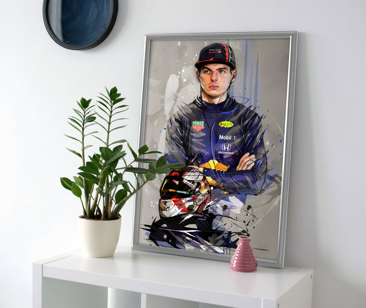 Max Verstappen Poster canvas wall art print painting f1 formula racing