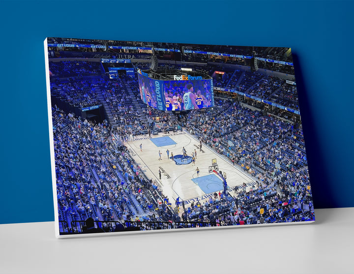 Memphis Grizzlies Arena Poster or Canvas Wall Art