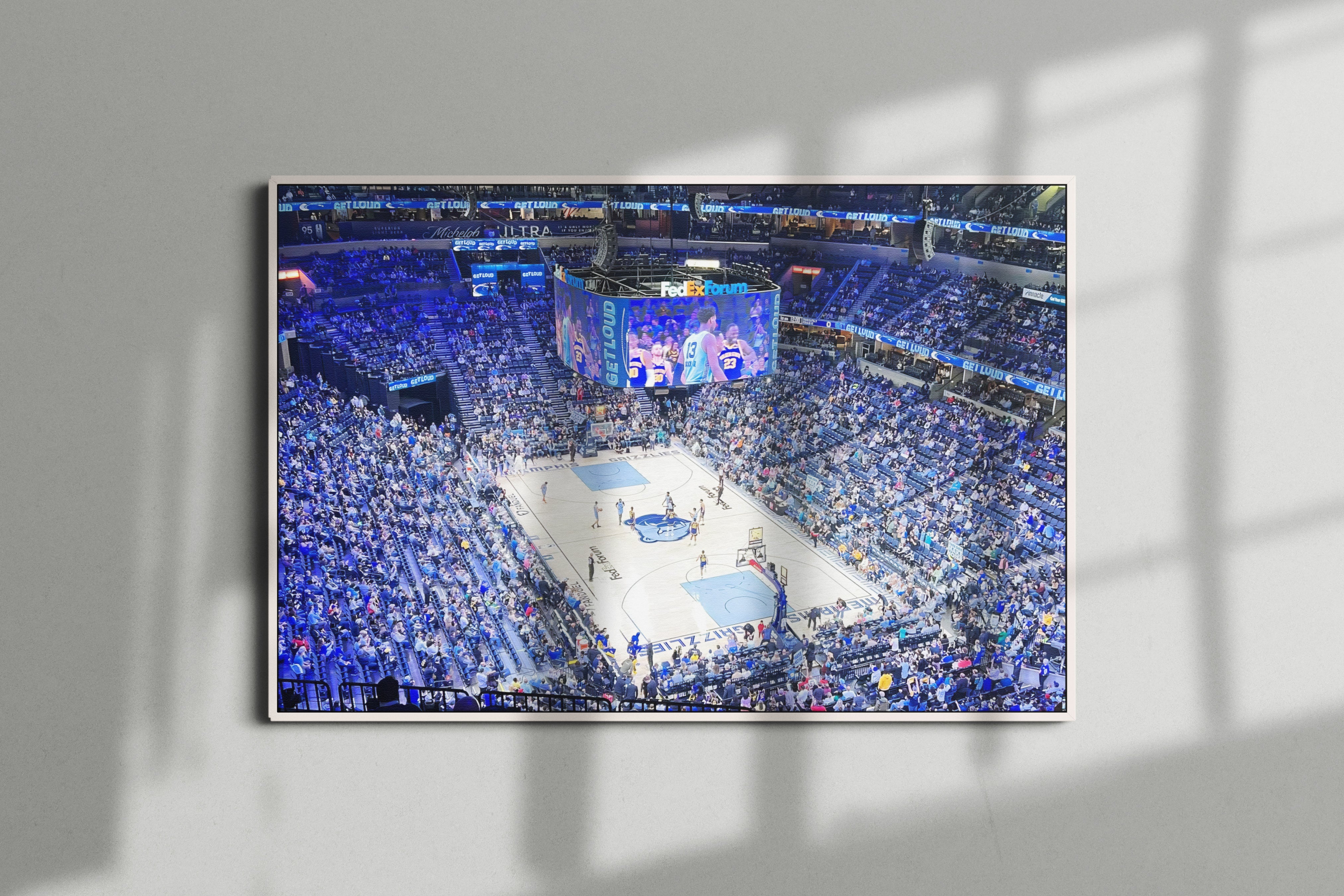 Memphis Grizzlies Arena Poster or Canvas Wall Art print