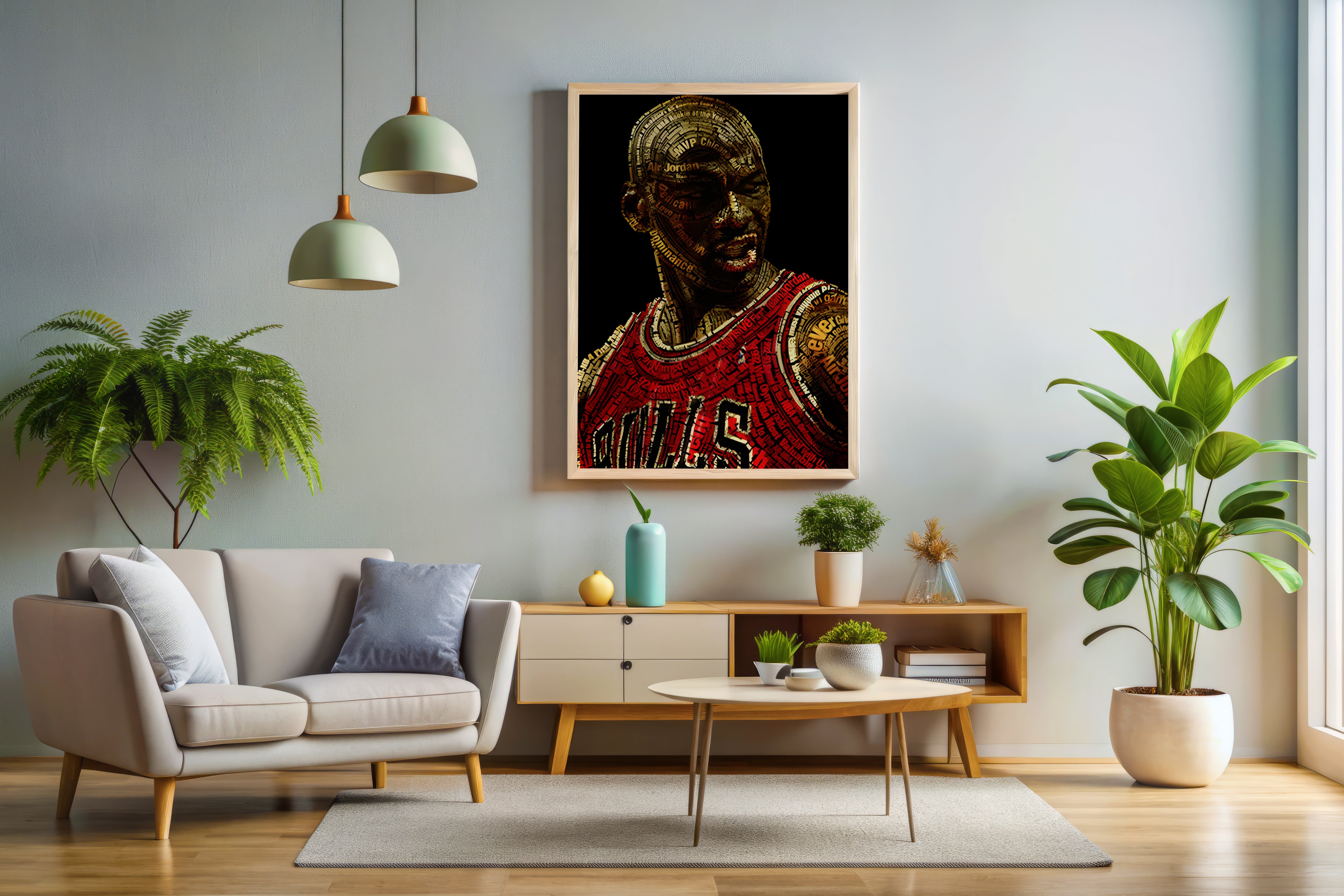 Michael Jordan Artwork Poster or Canvas Wall Art print decor