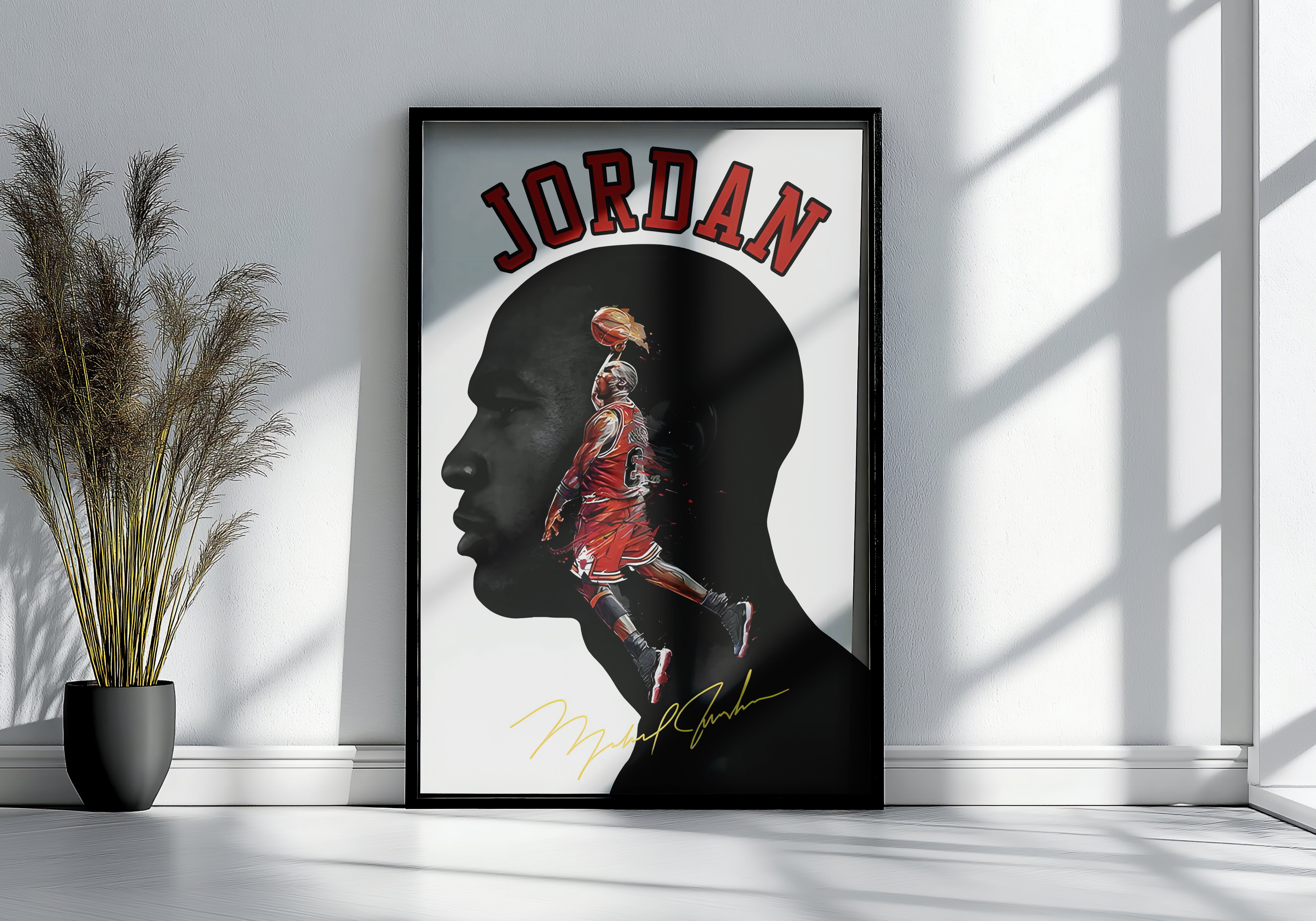 Michael Jordan Autograph Poster or Canvas Wall Art