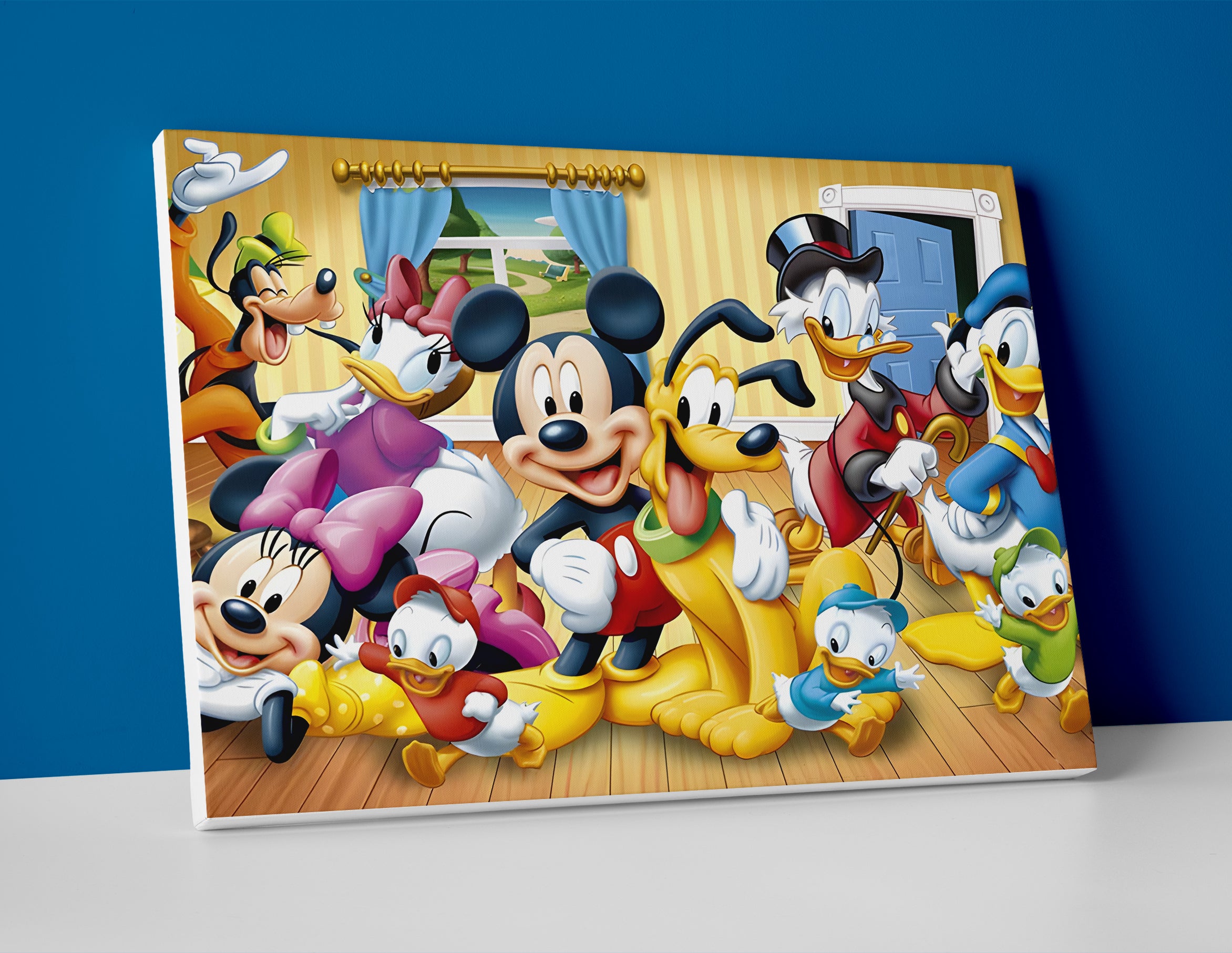 Mickey Mouse and Friends poster canvas wall art print decor artwork disney