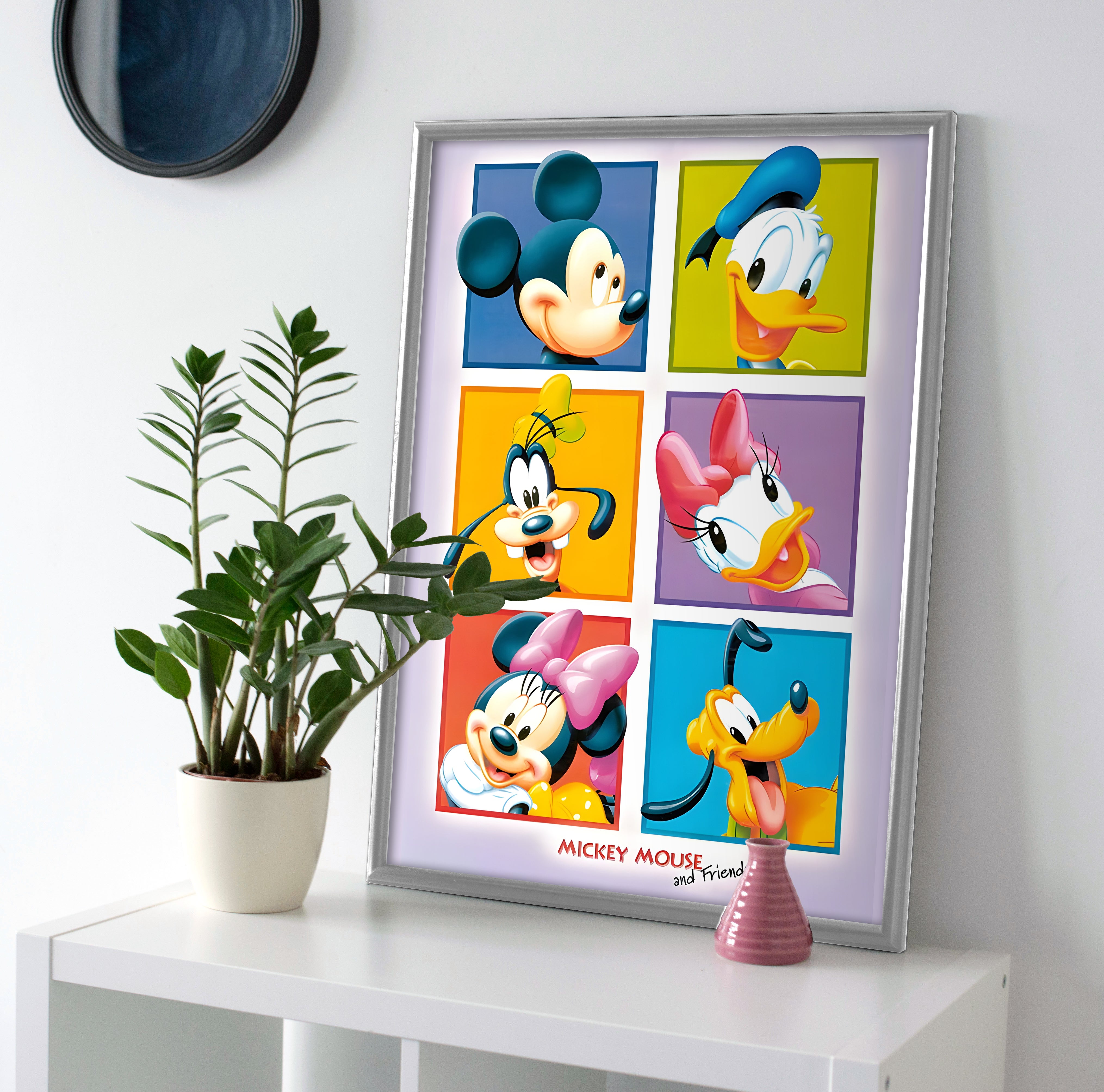 Mickey and Friends poster canvas wall art print decor artwork disney