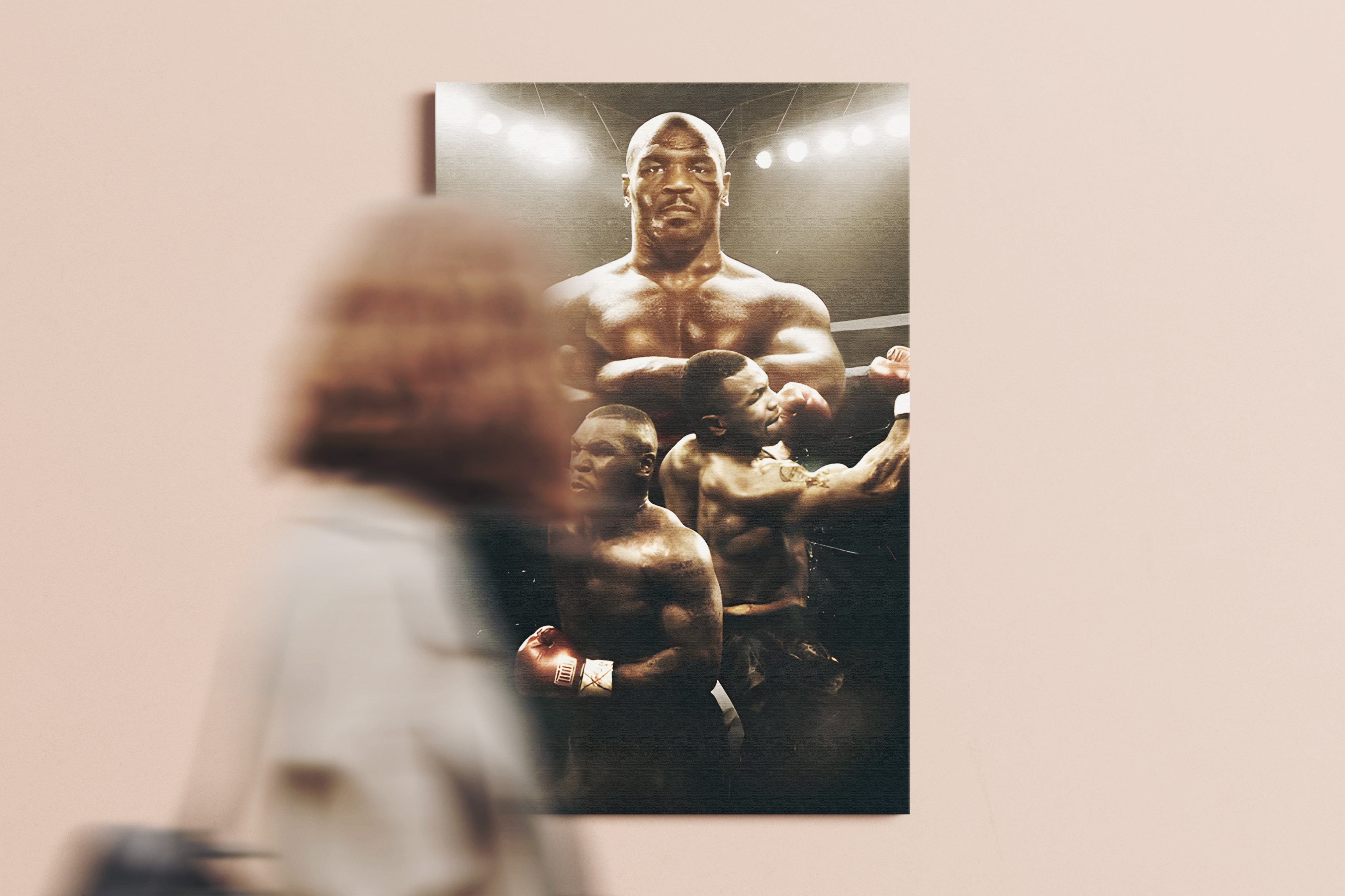Mike Tyson Lights Poster or Canvas Wall Art print