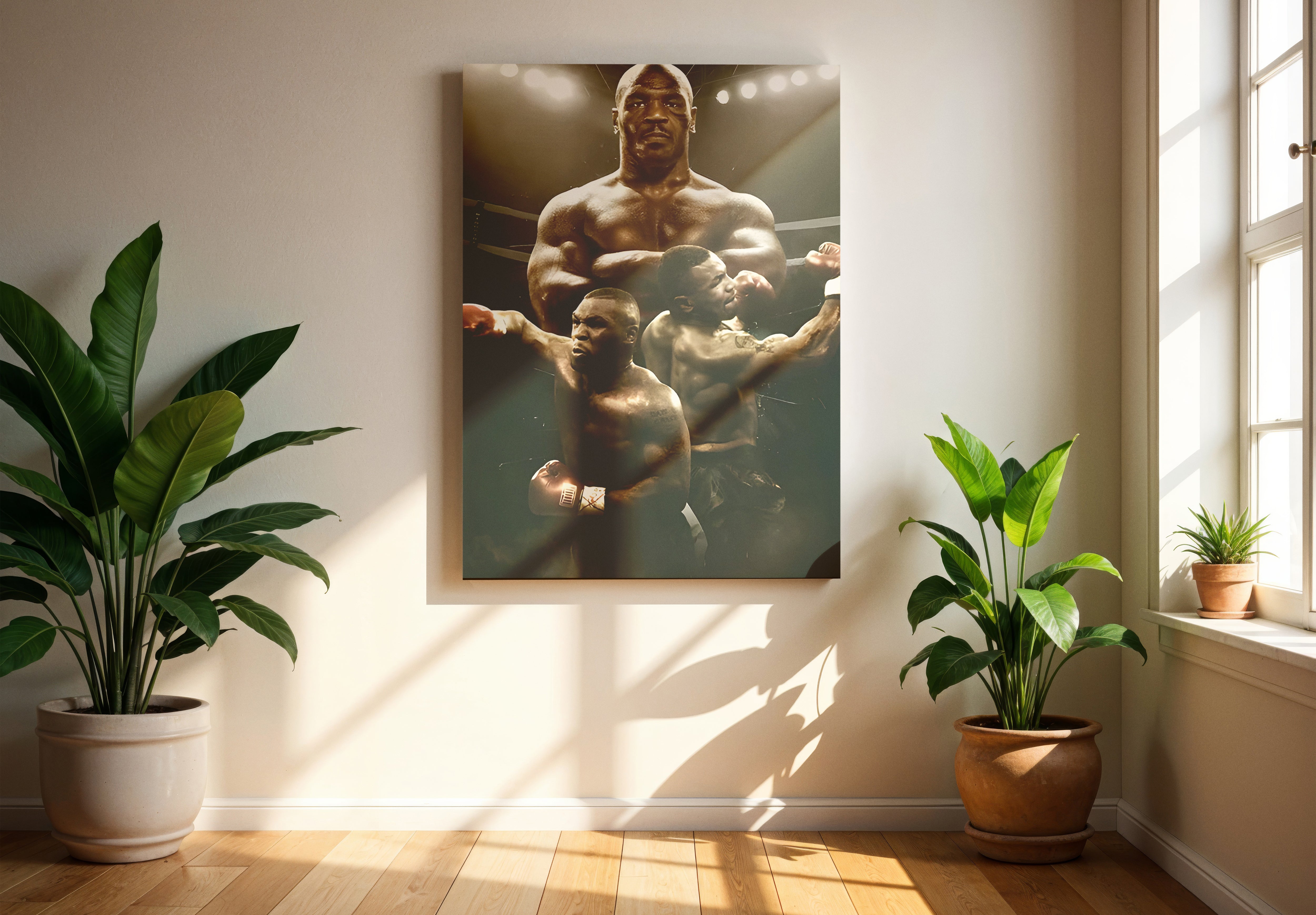 Mike Tyson Lights Poster or Canvas Wall Art print decor artwork