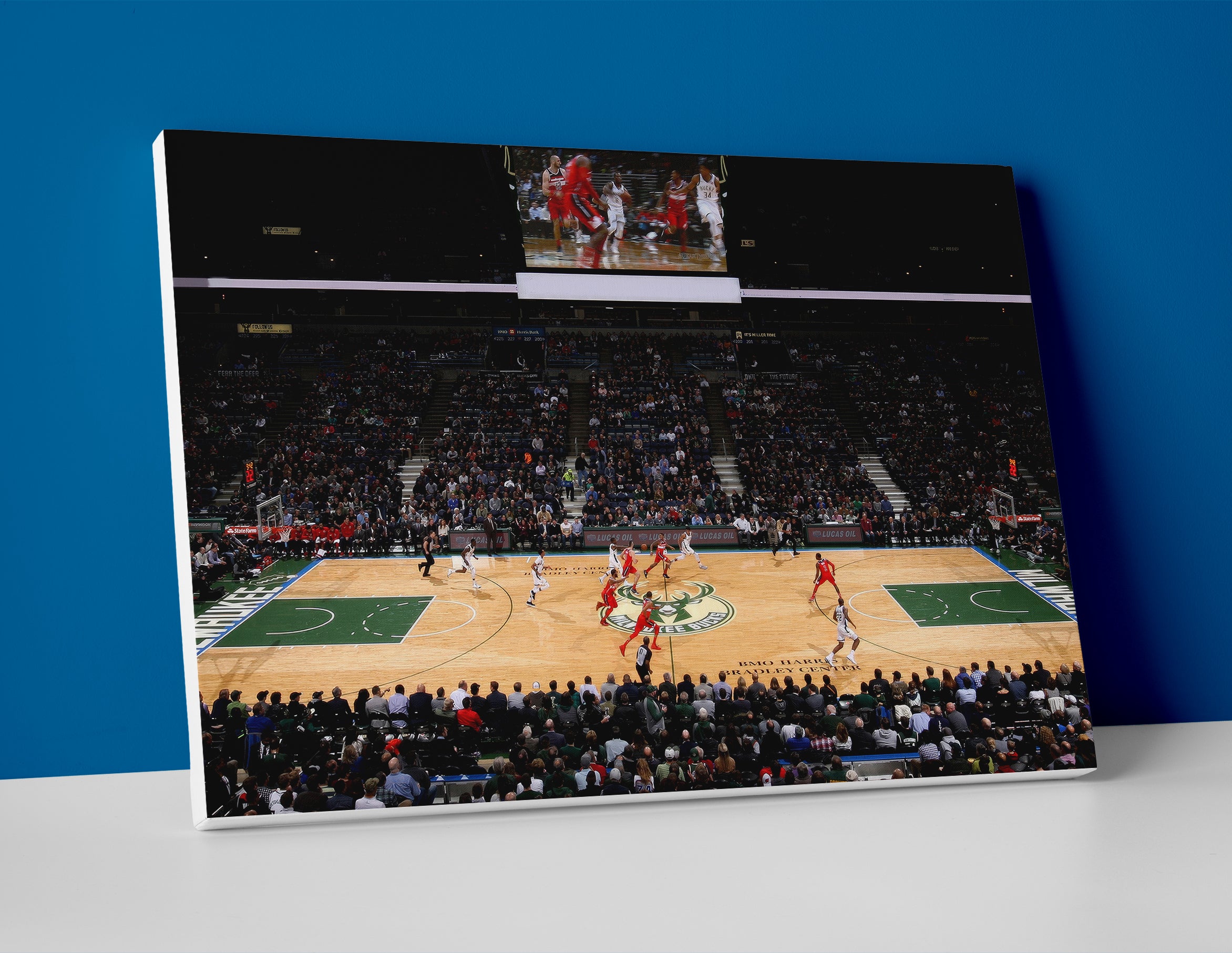Milwaukee Bucks Arena Poster or Canvas Wall Art