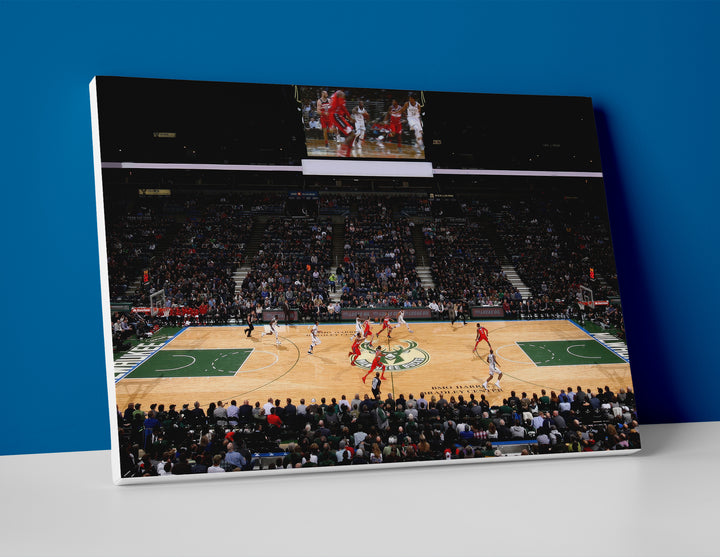 Milwaukee Bucks Arena Poster or Canvas Wall Art