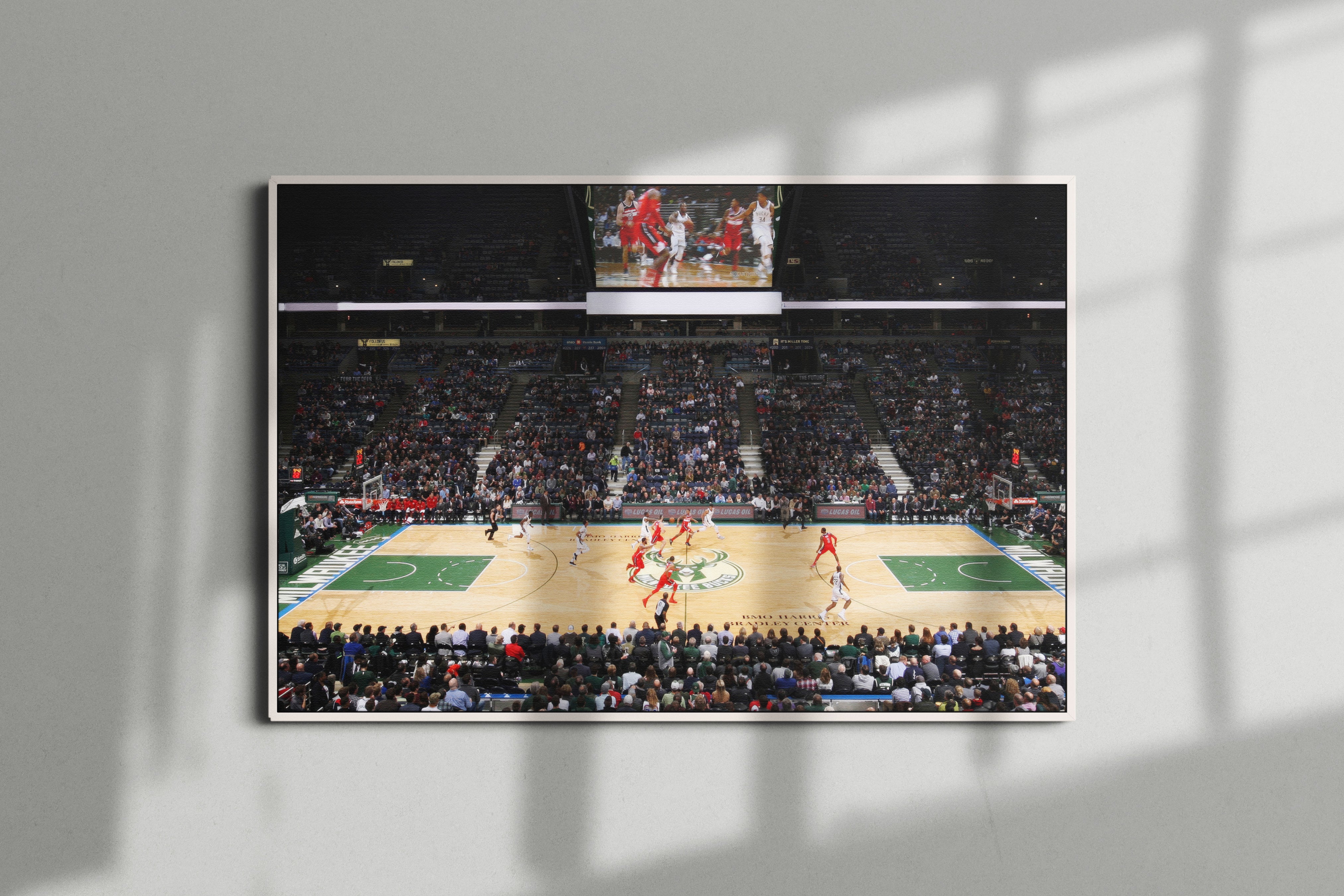 Milwaukee Bucks Arena Poster or Canvas Wall Art print