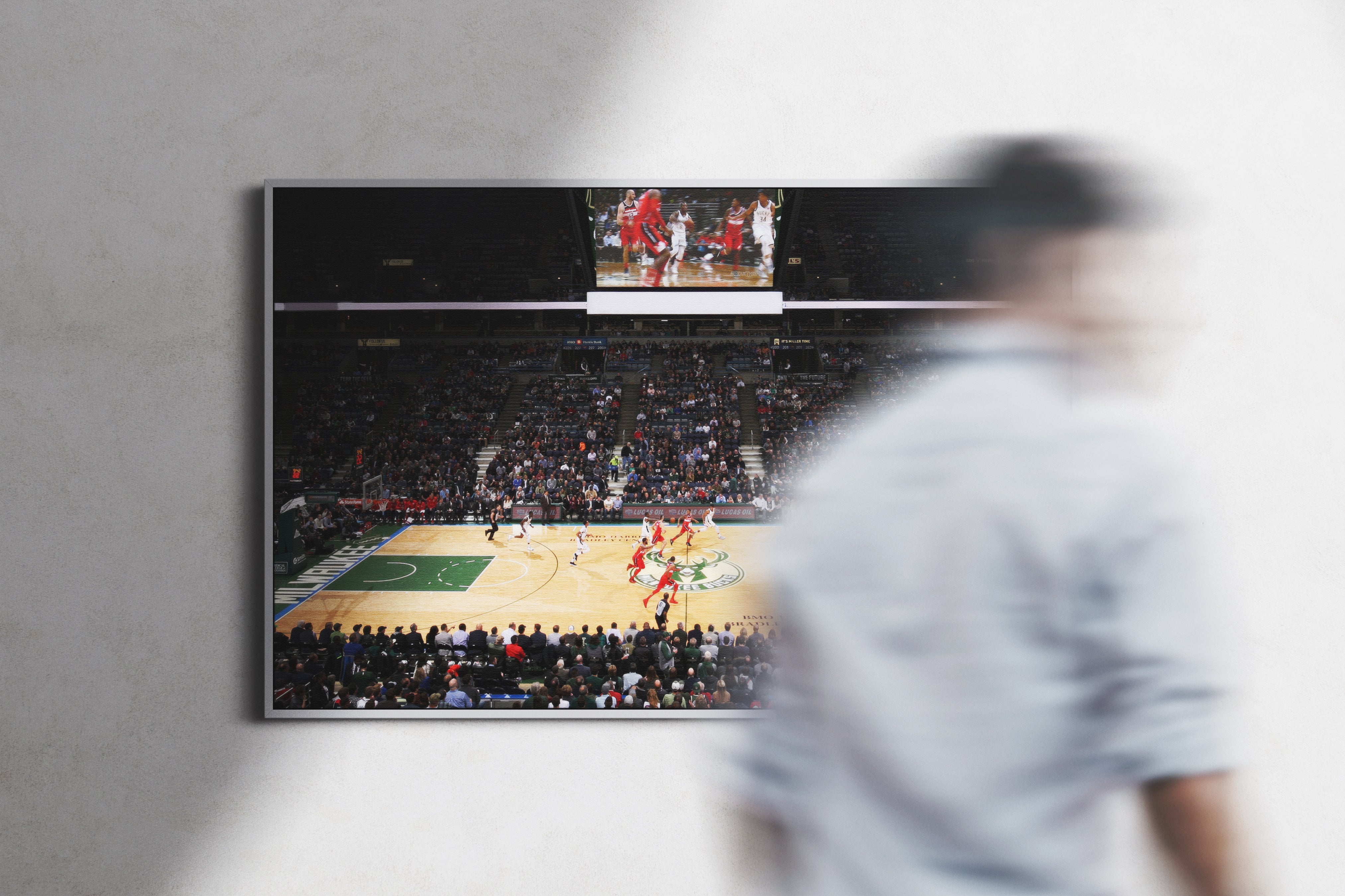 Milwaukee Bucks Arena Poster or Canvas Wall Art print decor