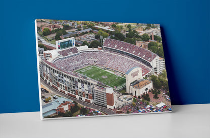 Mississippi State football stadium poster canvas