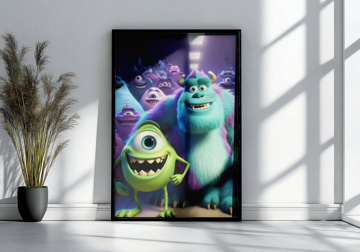 Monsters Inc Poster or Canvas Wall Art