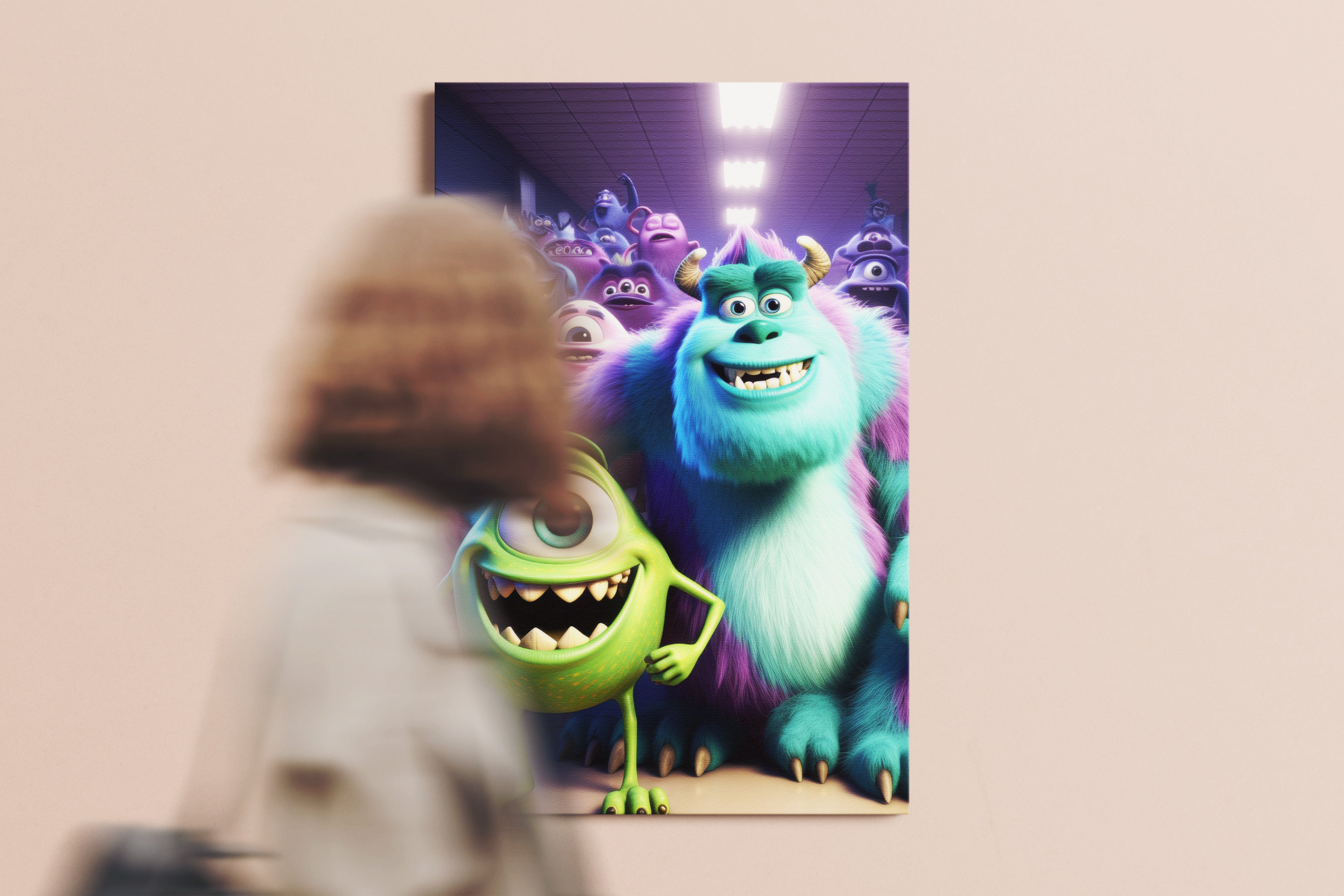 Monsters Inc Poster or Canvas Wall Art print