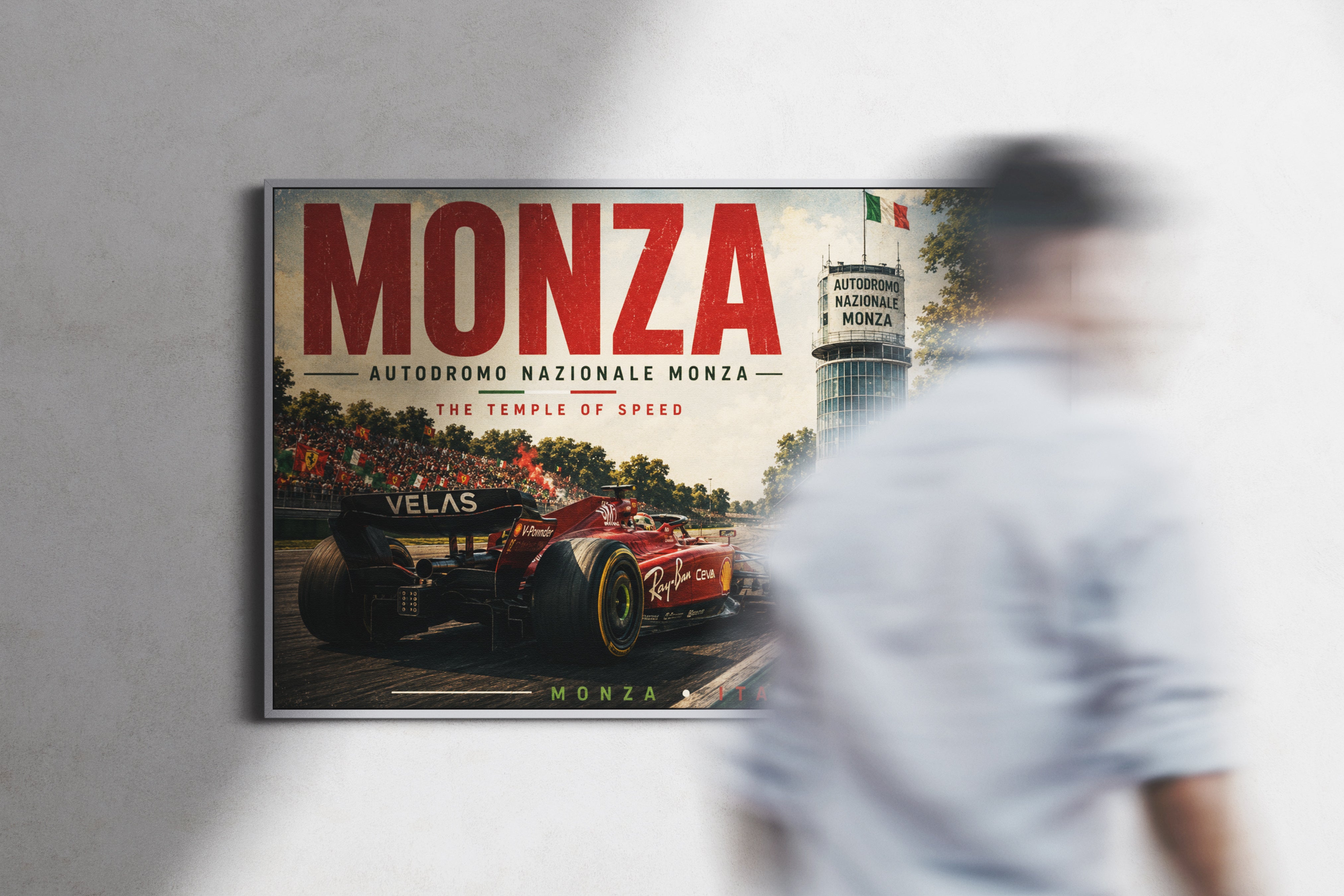 Monza F1 Racing Poster & Canvas – Italian Grand Prix Temple of Speed Wall Art