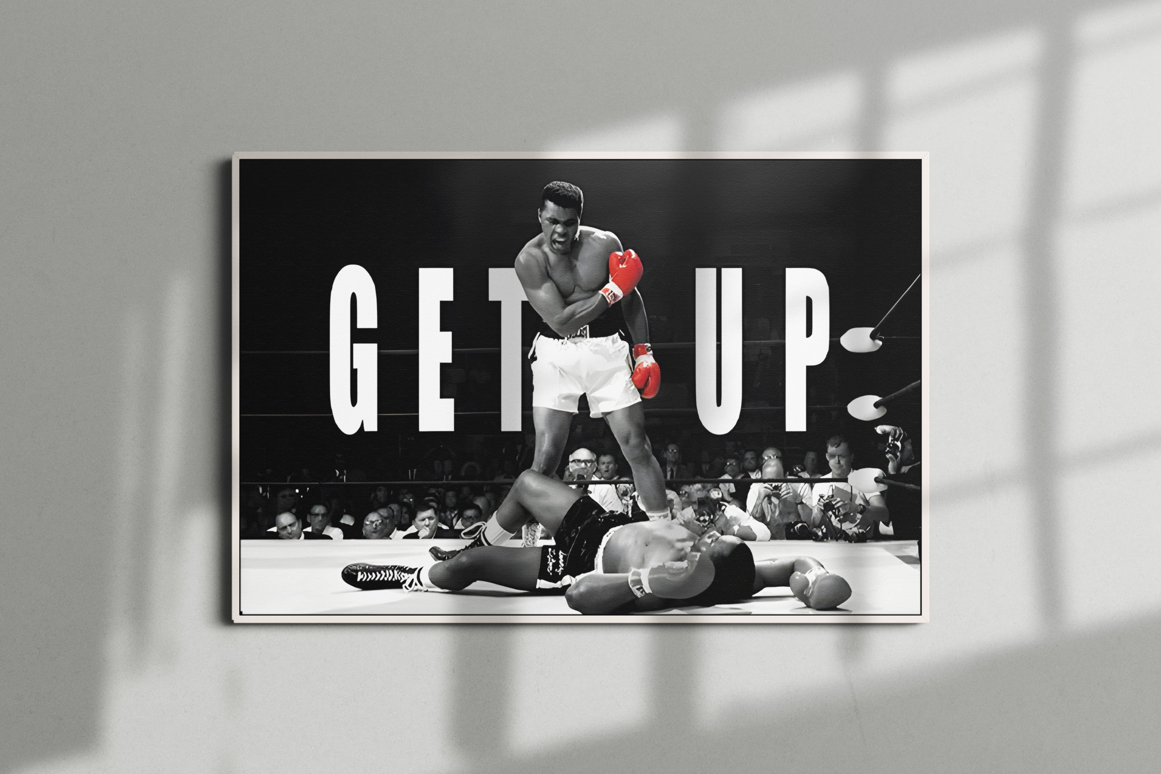 Muhammad Ali Knockout Poster or Canvas Wall Art