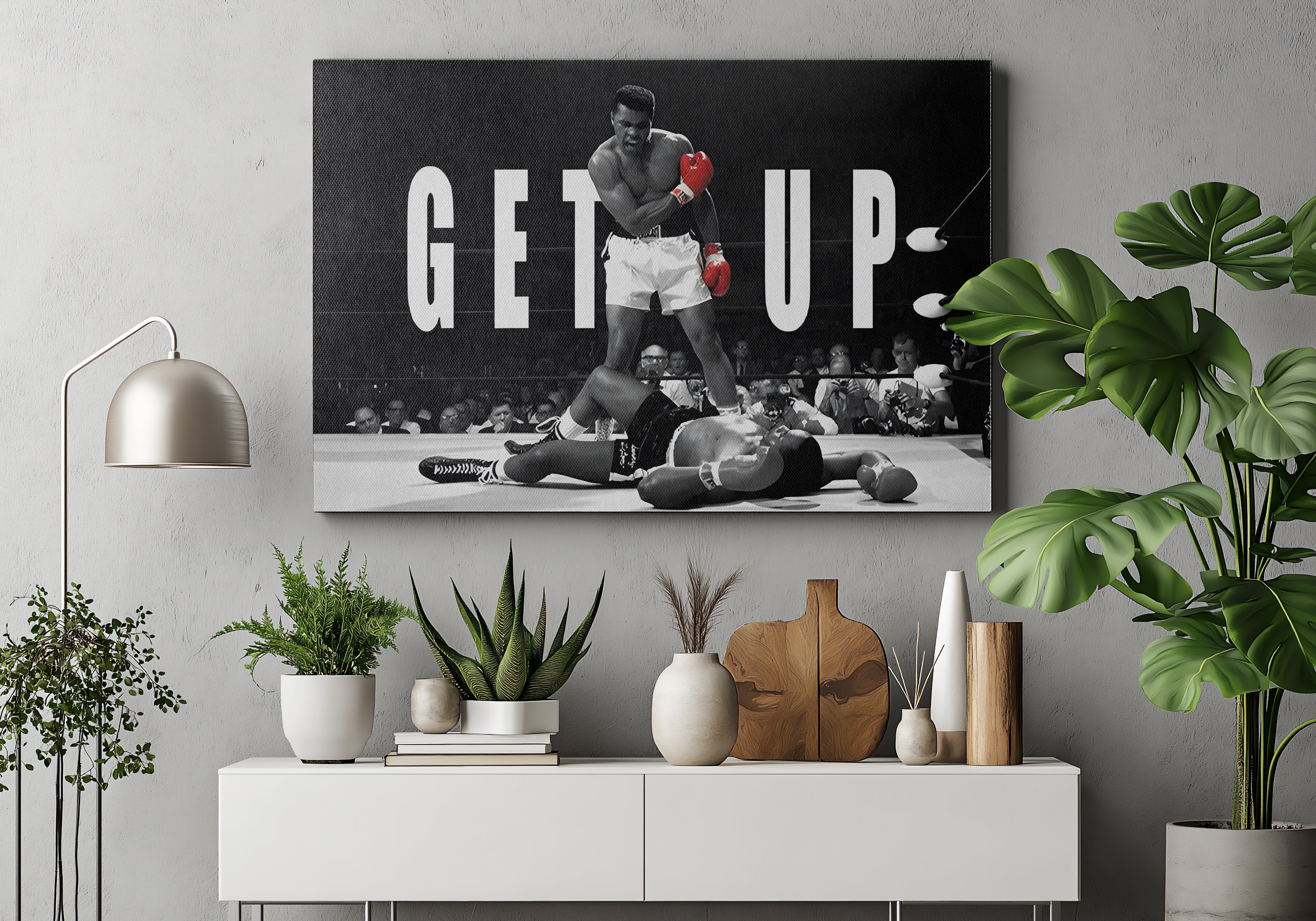 Muhammad Ali Knockout Poster or Canvas Wall Art print