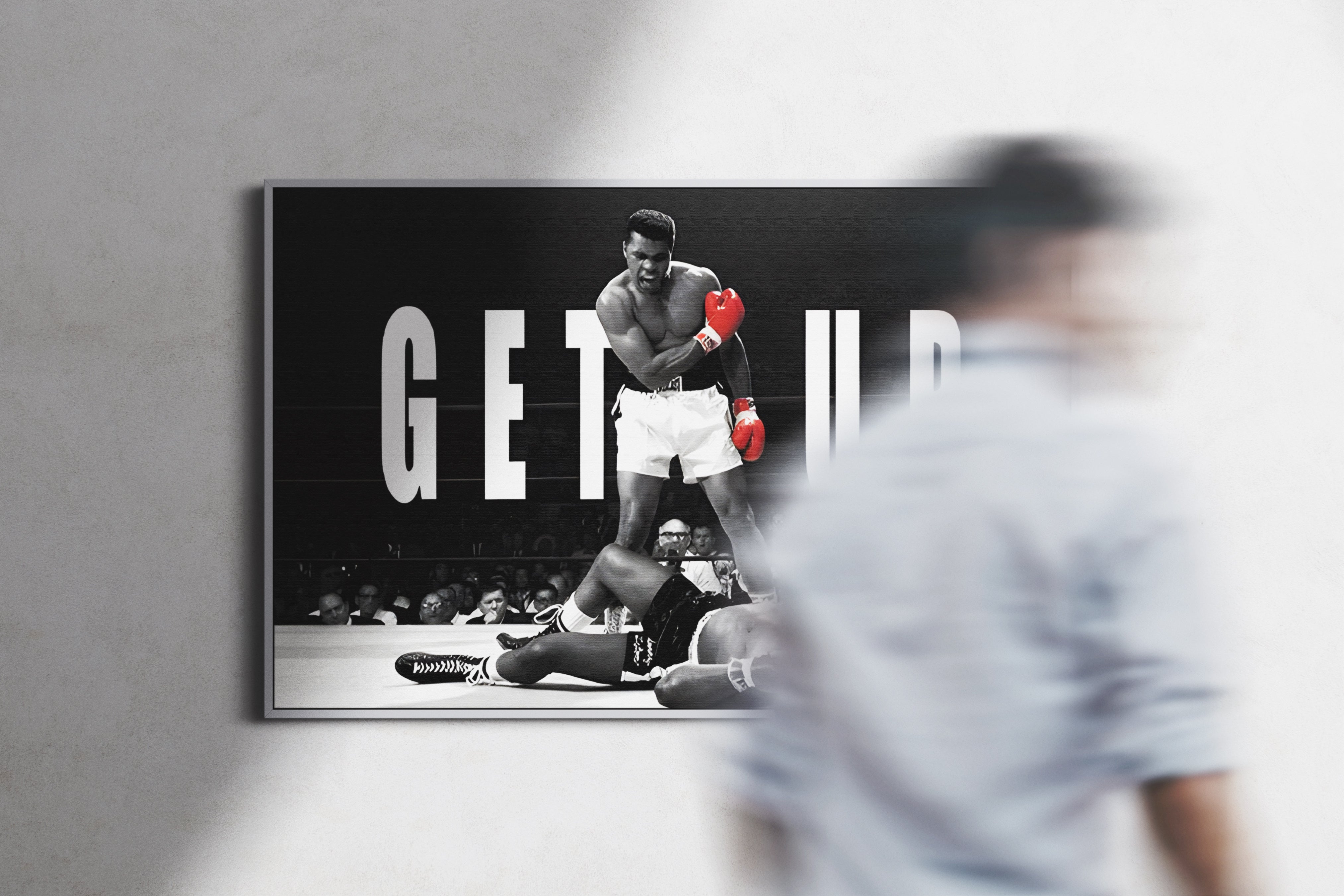 Muhammad Ali Knockout Poster or Canvas Wall Art print artwork