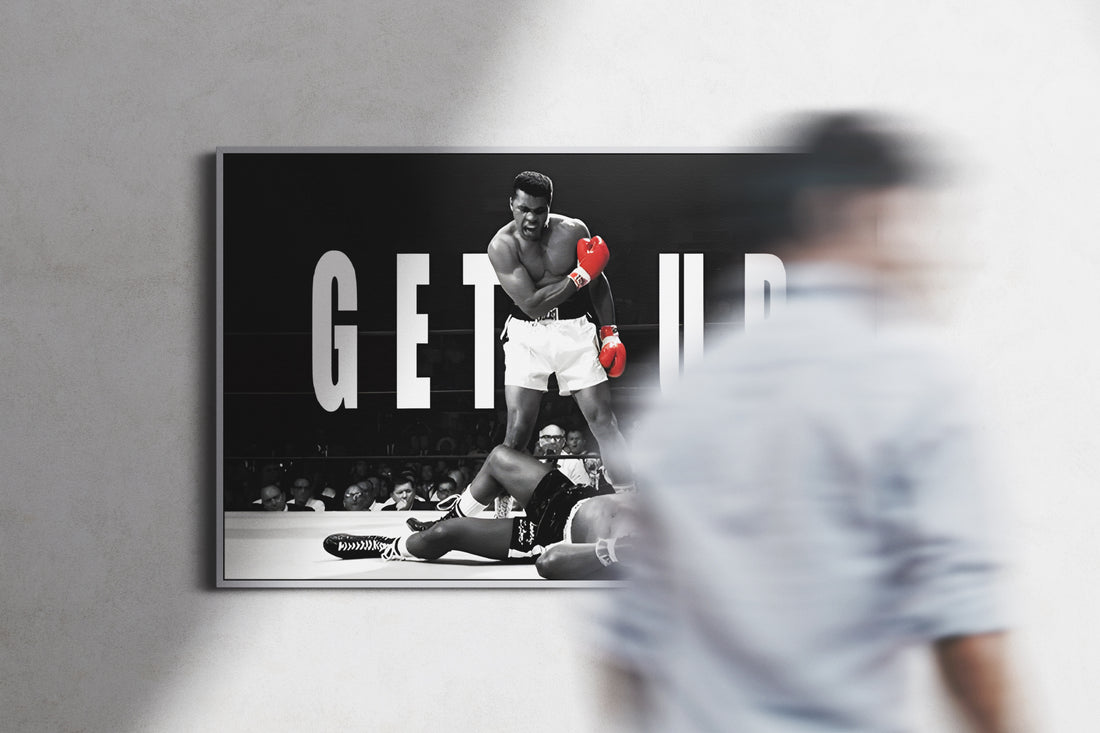 Muhammad Ali Knockout Poster or Canvas Wall Art print artwork
