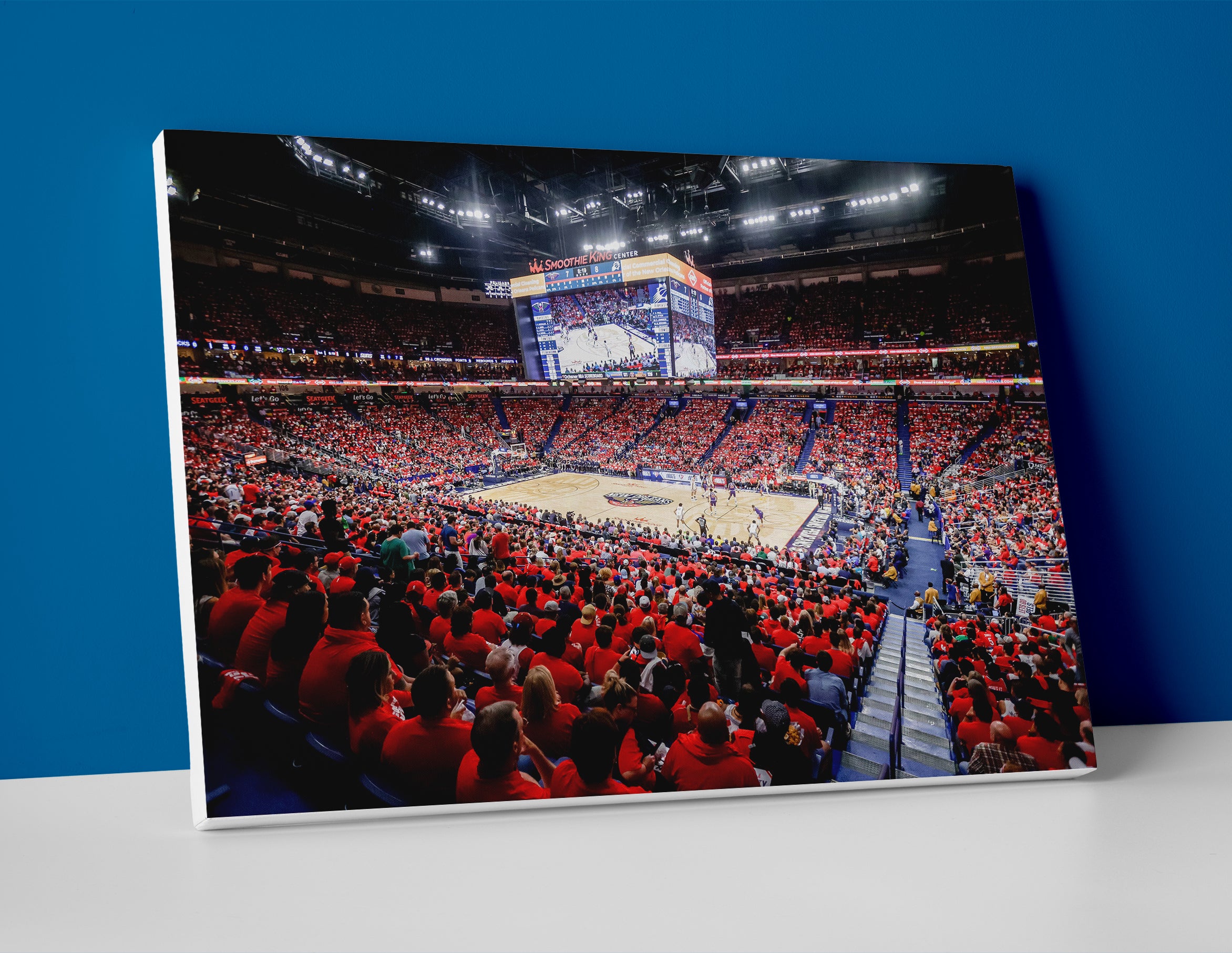 New Orleans Pelicans Arena Poster or Canvas Wall Art