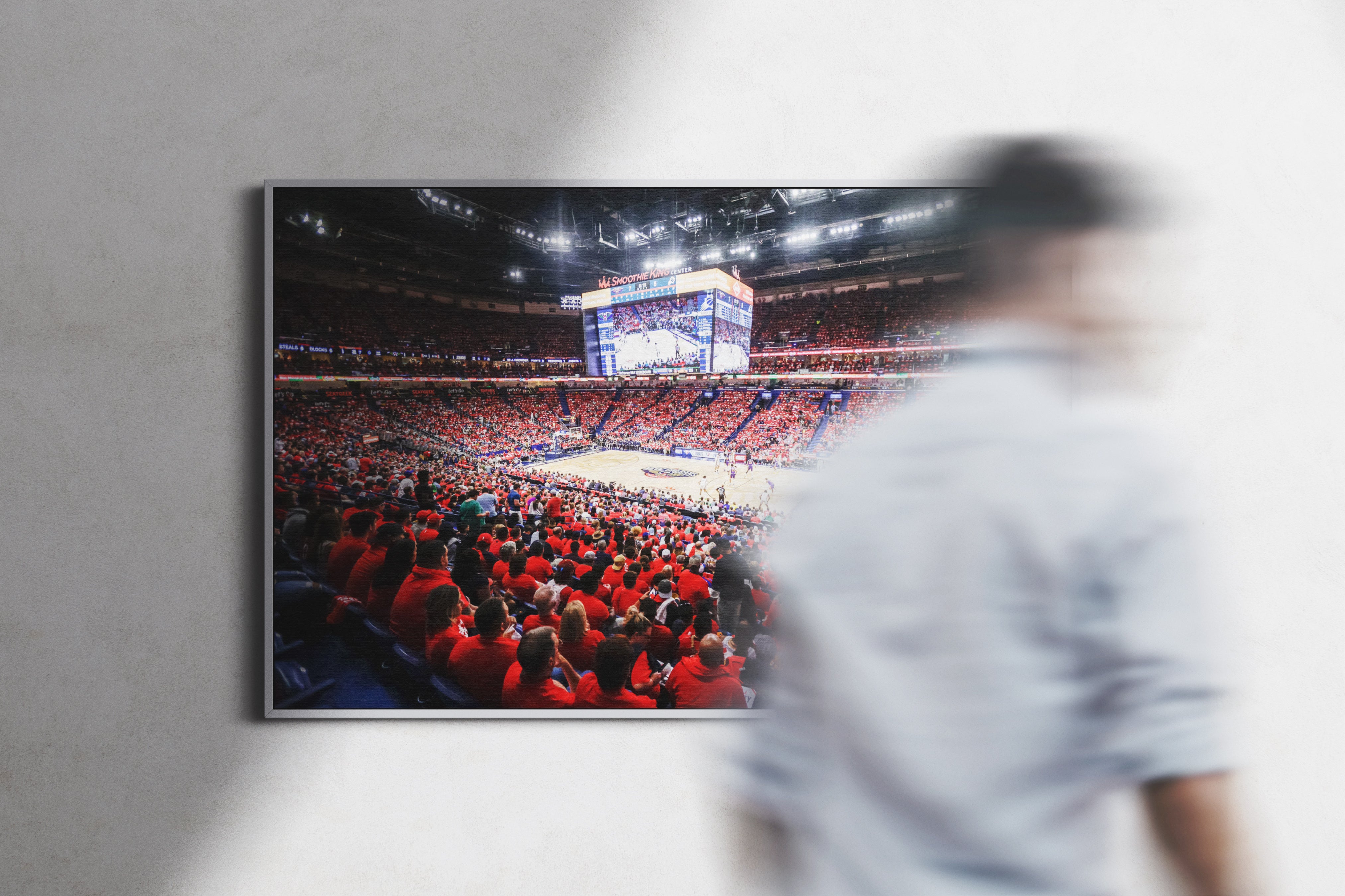 New Orleans Pelicans Arena Poster or Canvas Wall Art print decor