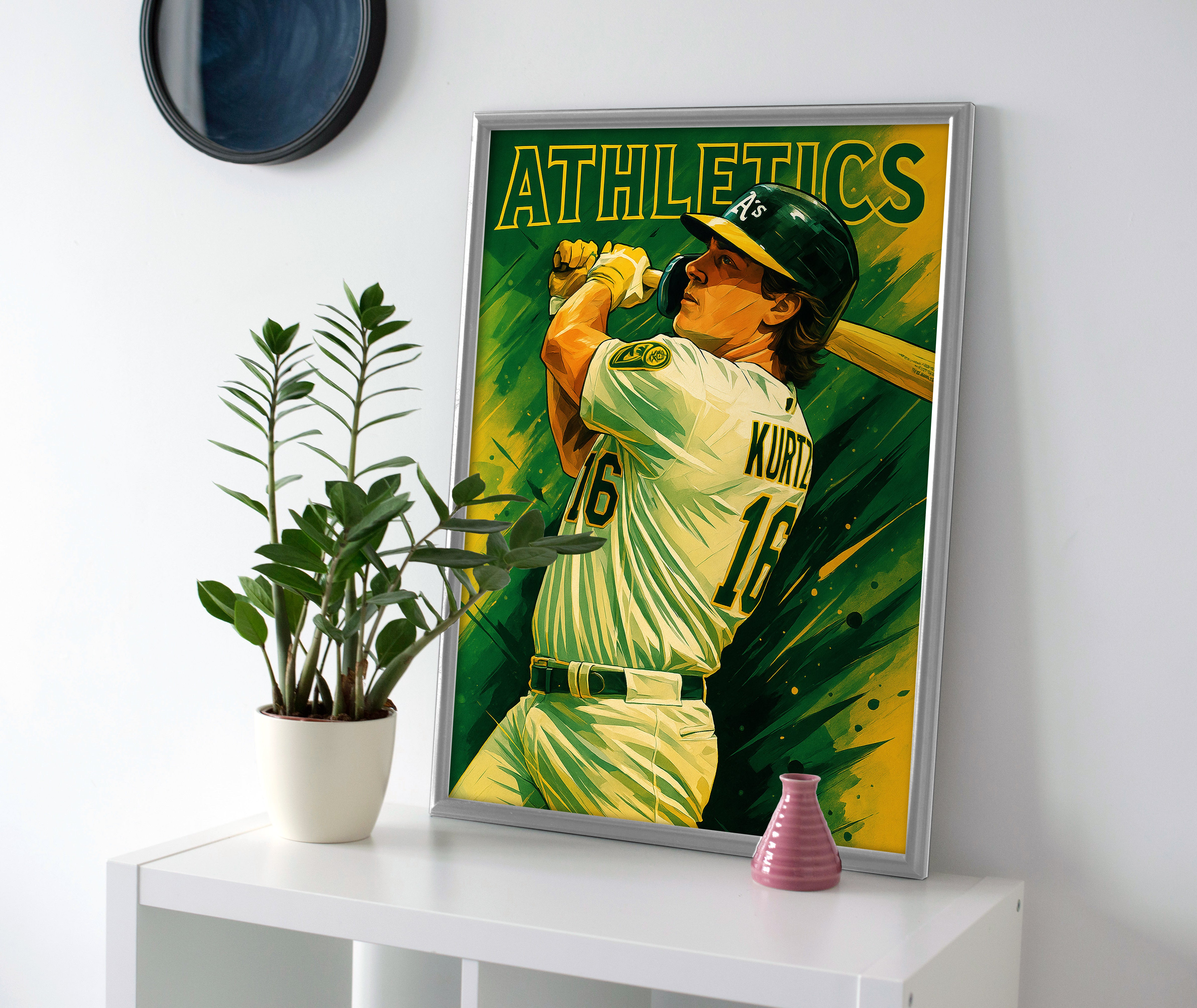 Nick Kurtz poster canvas painting athletics wall art print decor