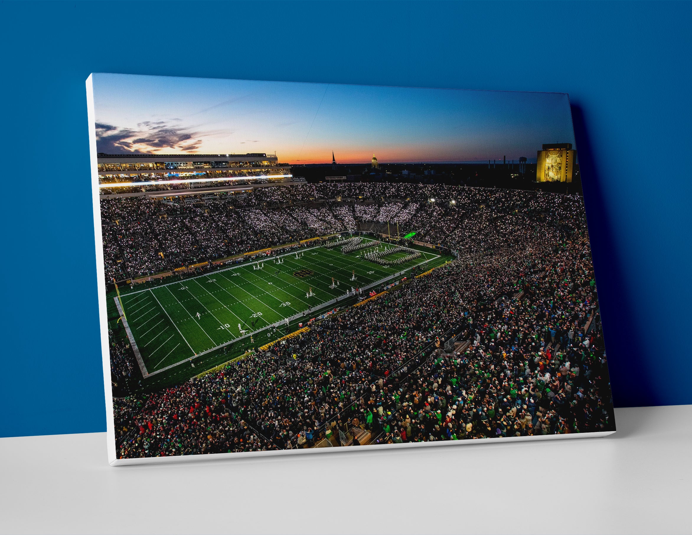 Notre Dame football stadium poster canvas wall art print