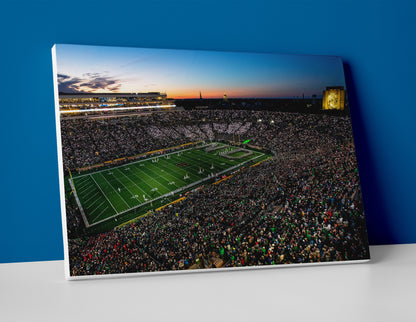 Notre Dame football stadium poster canvas wall art print