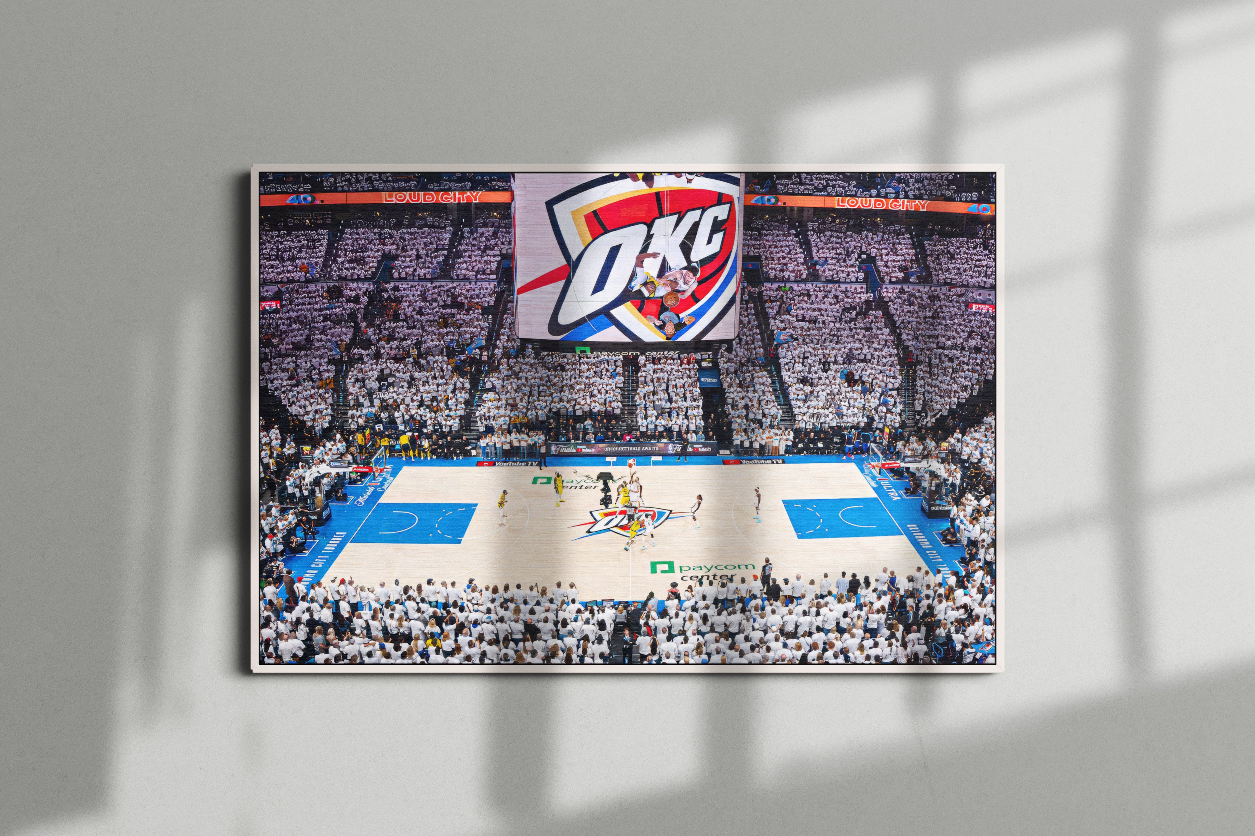 Oklahoma City Thunder Arena Poster or Canvas Wall Art print