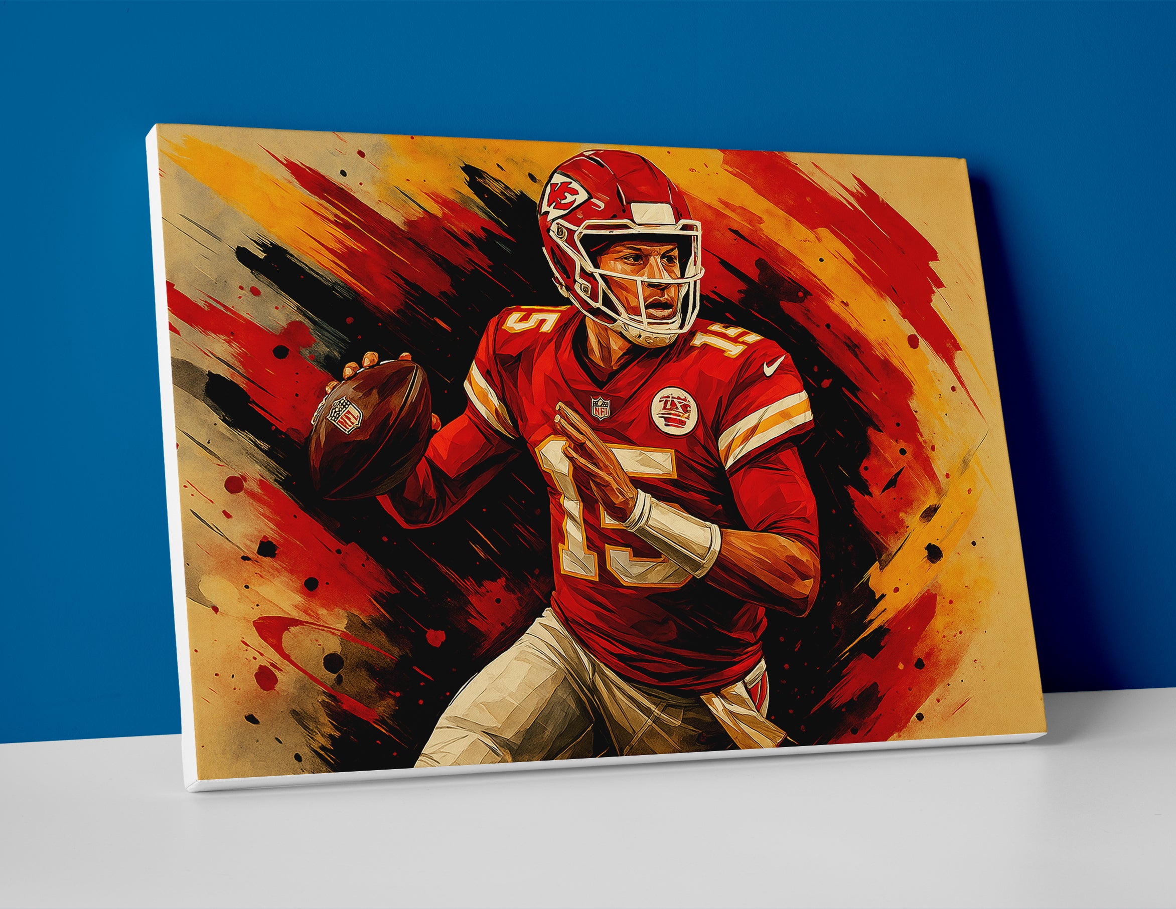 Patrick Mahomes QB Poster canvas painting wall art print decor