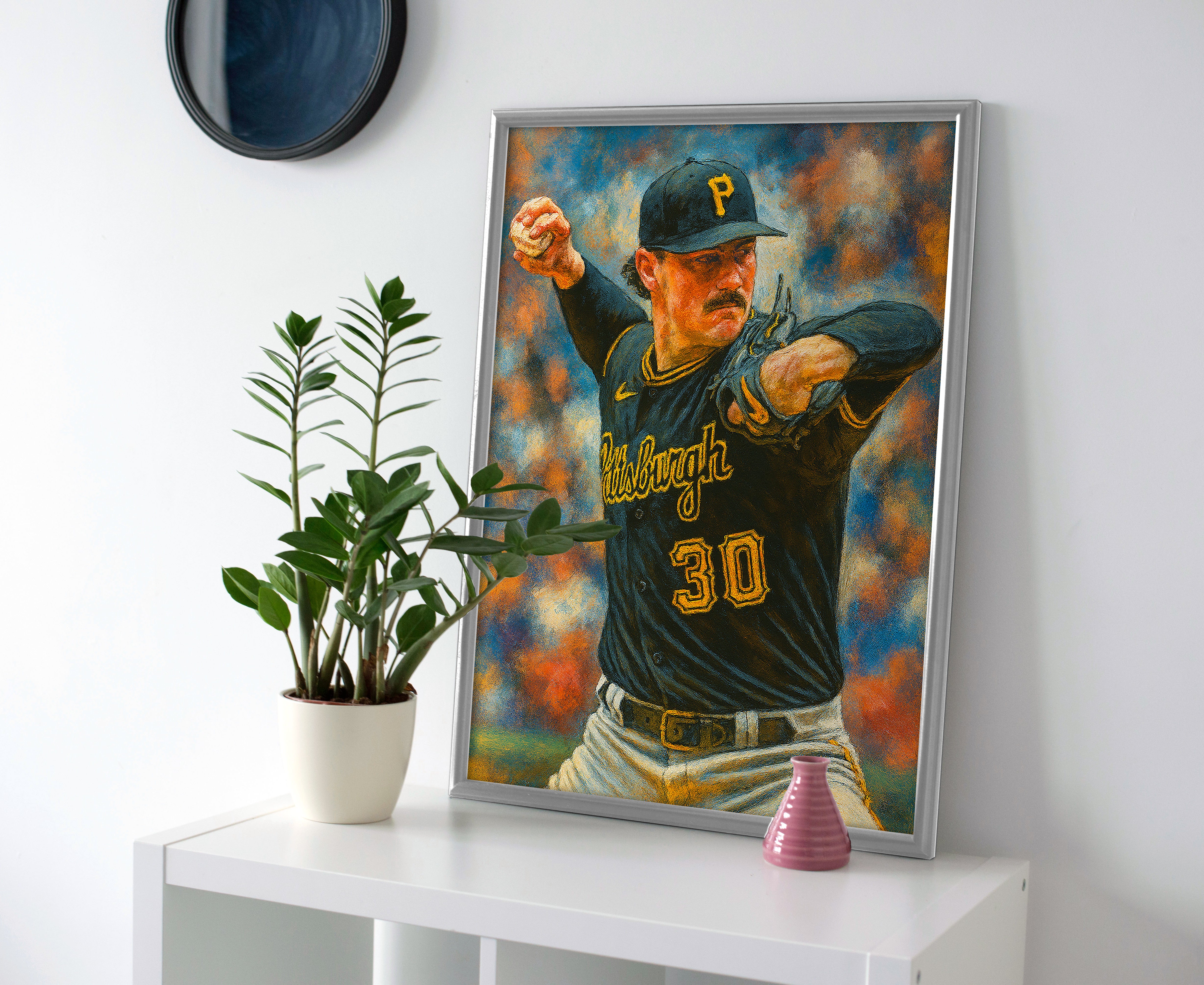 Paul Skenes poster canvas pirates baseball wall art