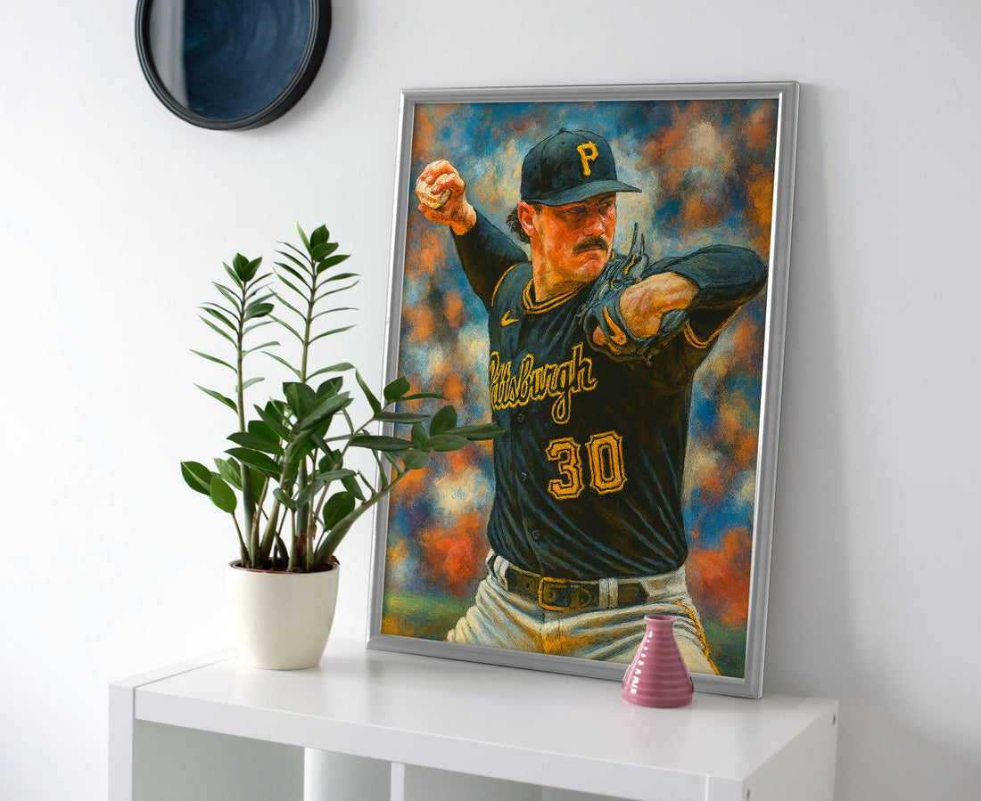 Paul Skenes poster canvas pirates baseball wall art