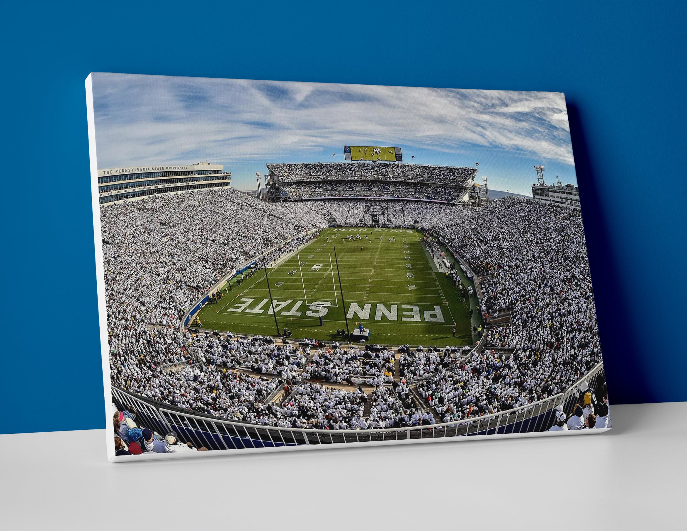 Penn State football stadium poster canvas wall art
