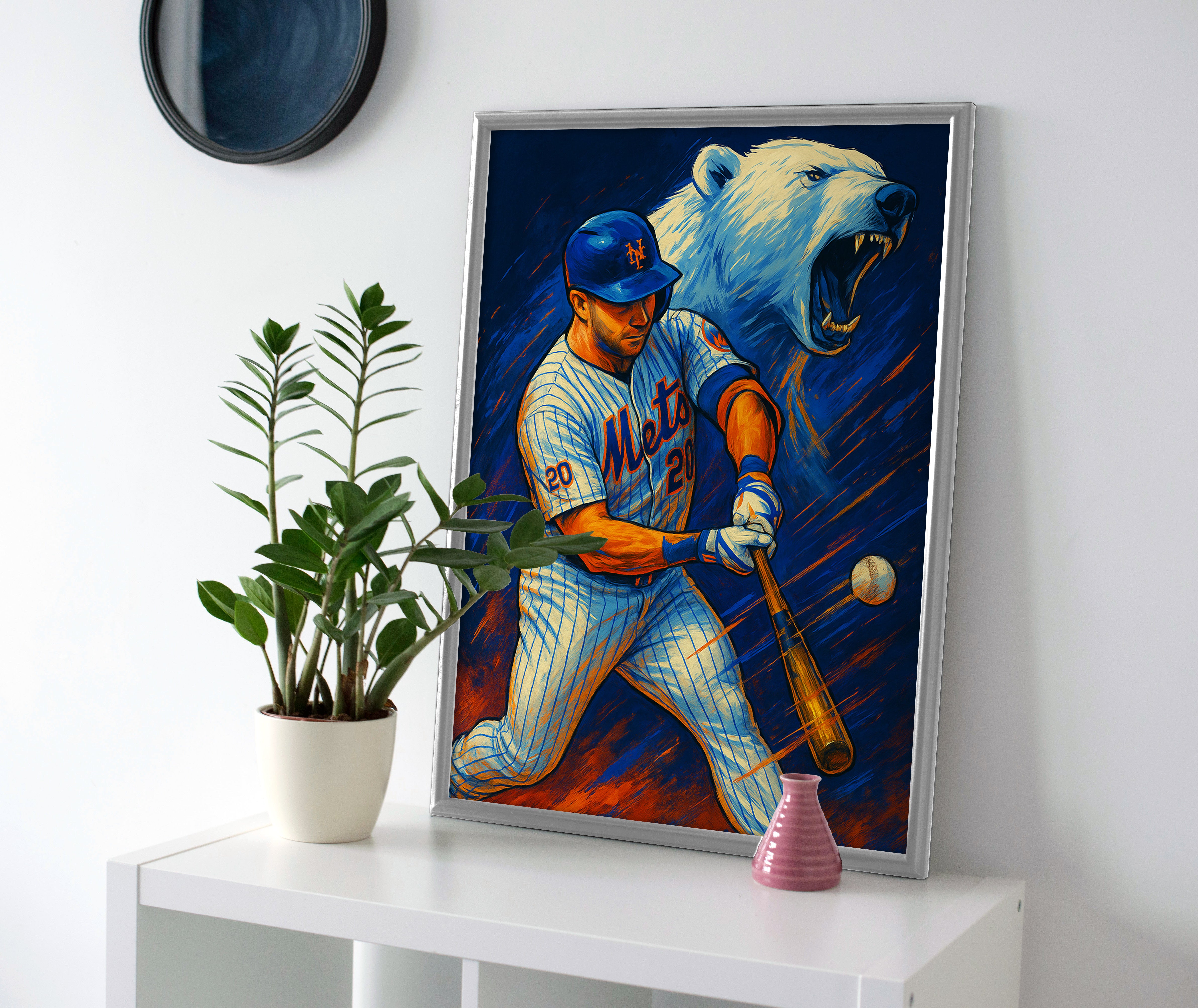 Pete Alonso Polar Bear Poster Pete Alonso Polar Bear Poster mets wall art painting