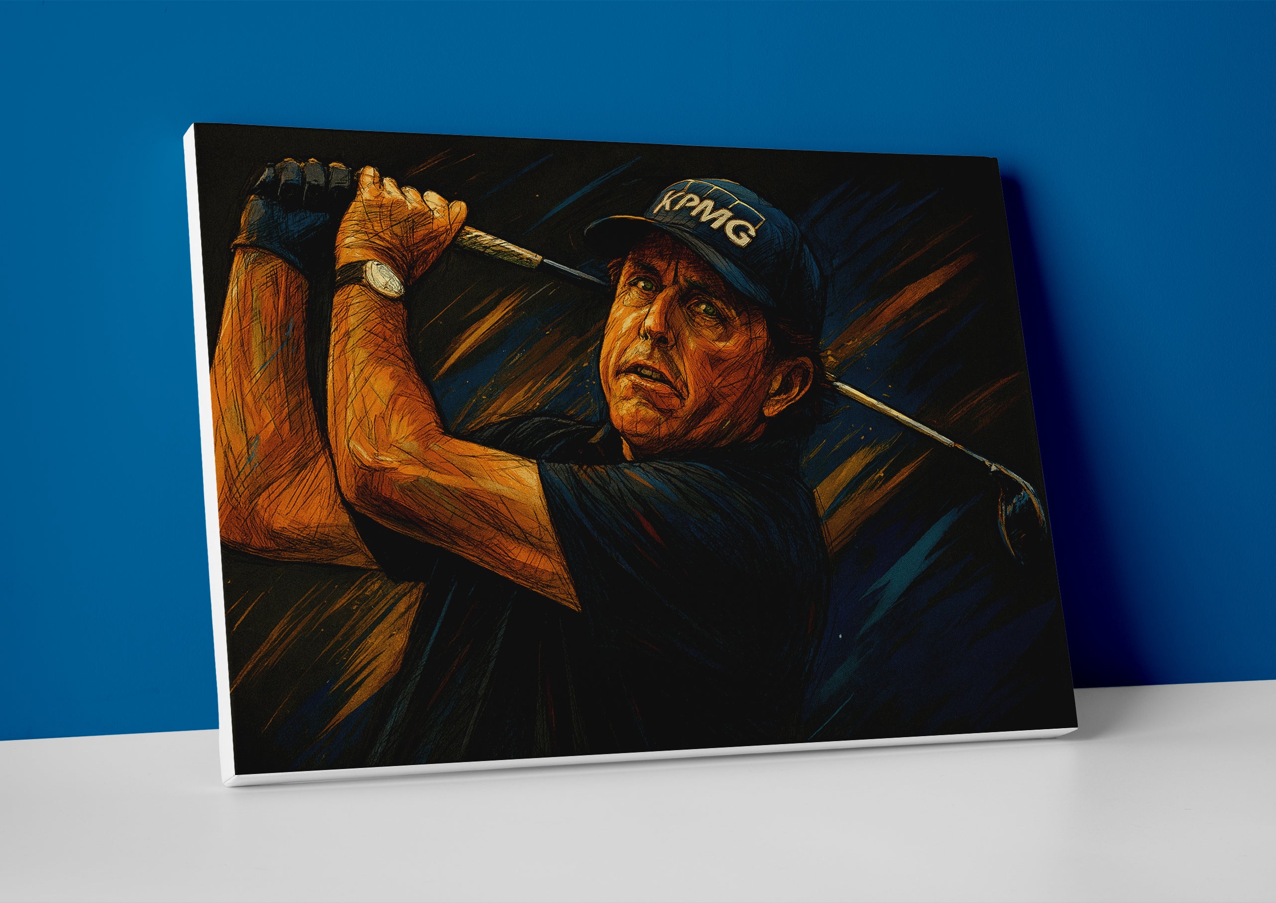 Phil Mickelson poster canvas wall art print painting decor golf