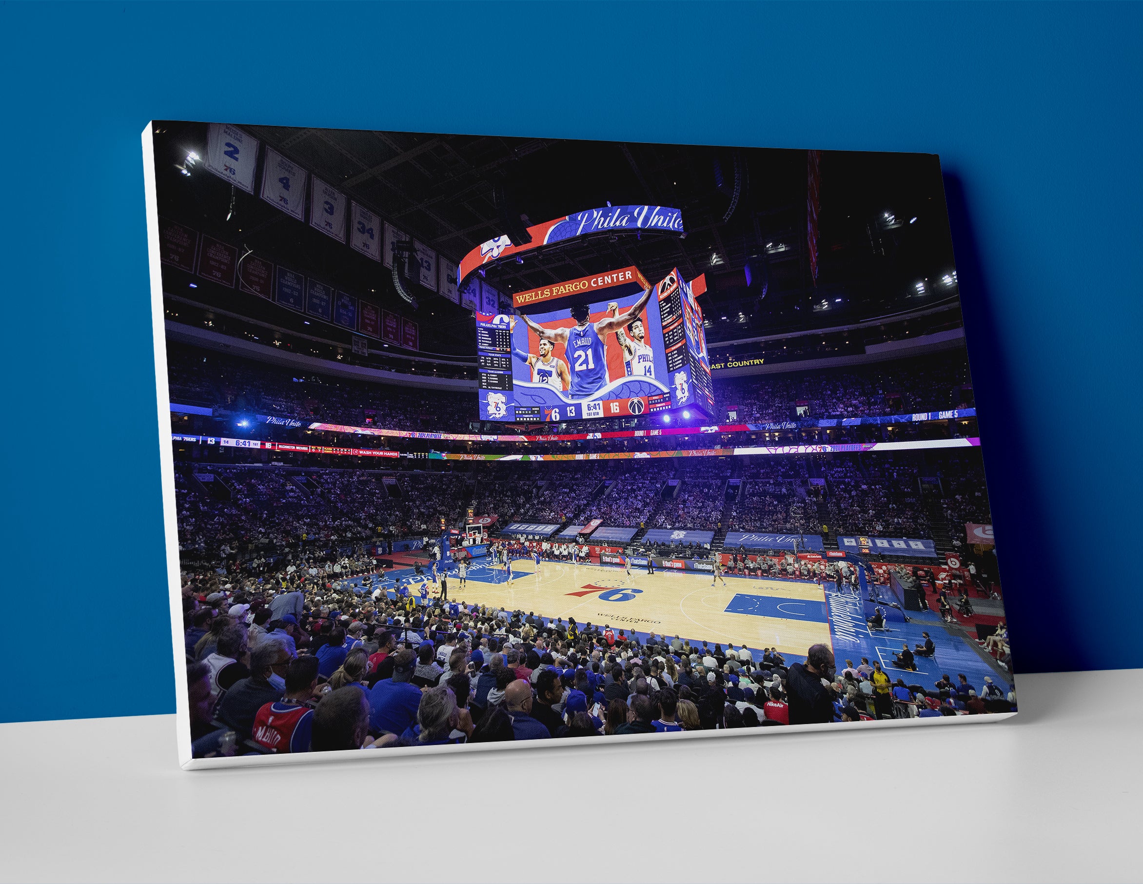 Philadelphia 76ers Arena Poster or Canvas Wall Art