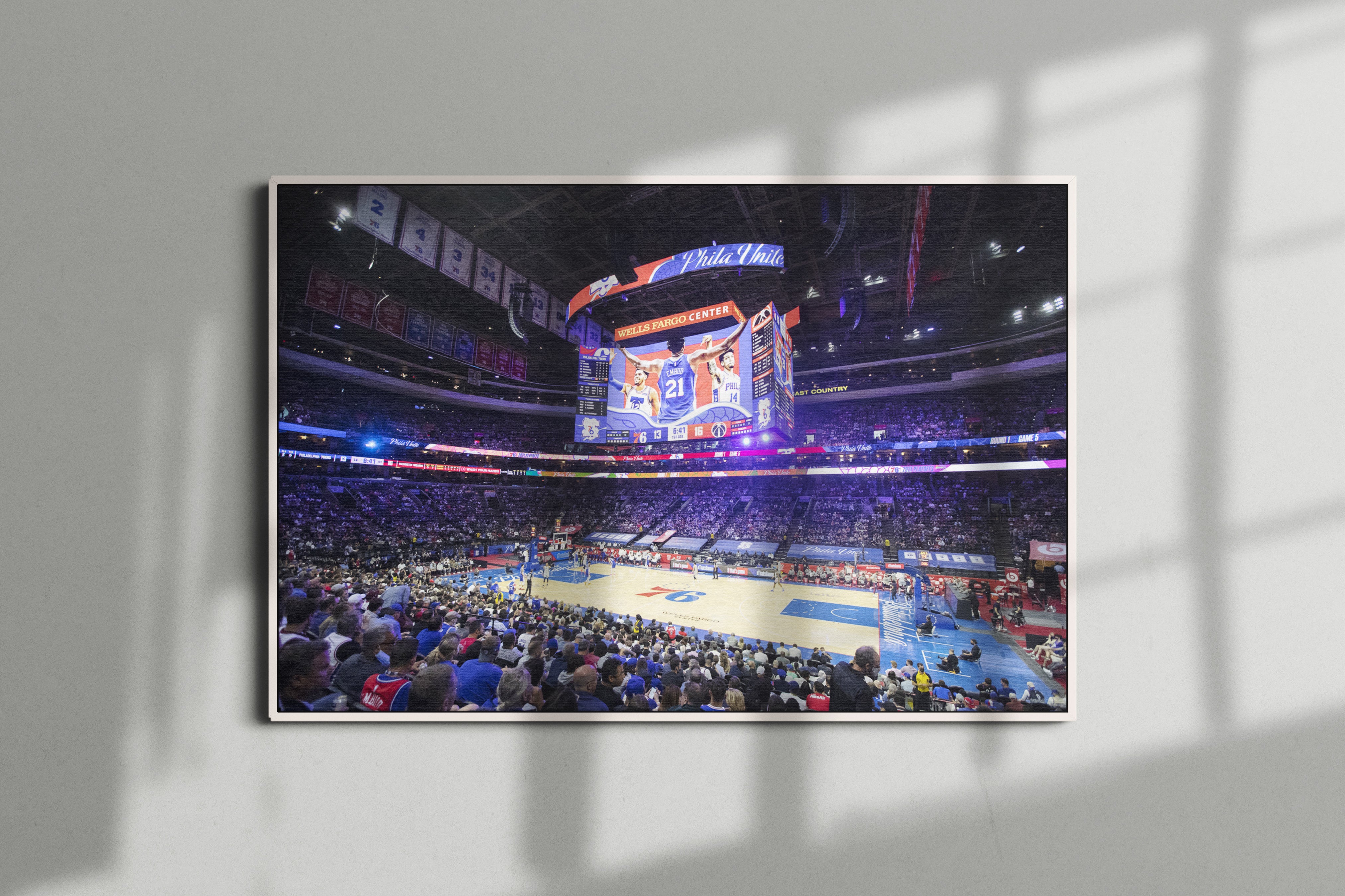 Philadelphia 76ers Arena Poster or Canvas Wall Art print