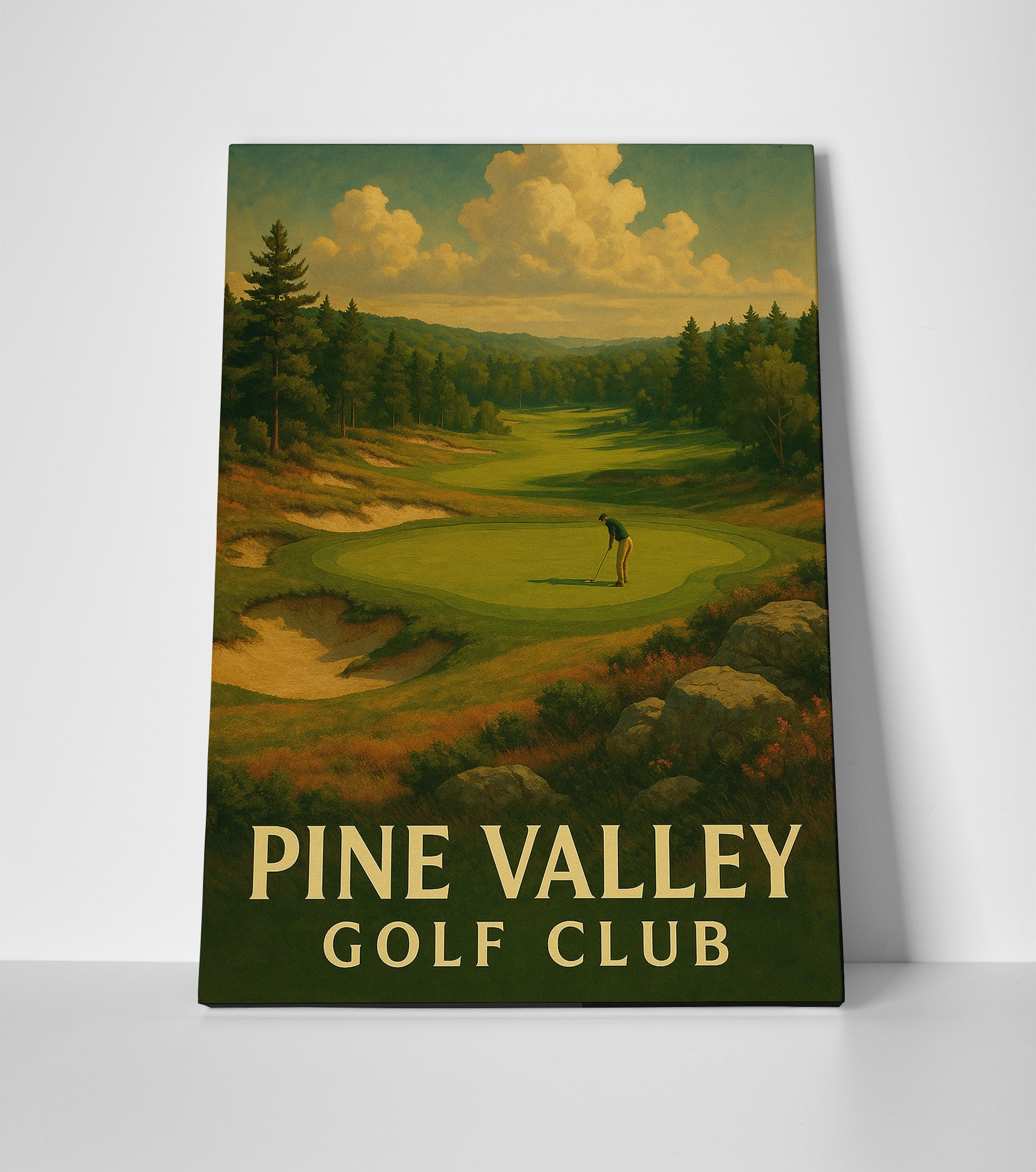 Pine Valley Golf Club poster canvas wall art print decor