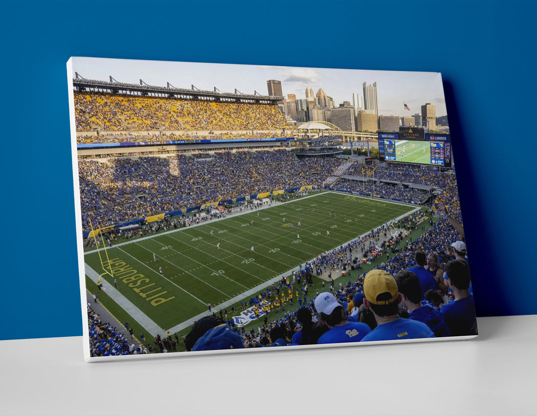 Pitt football poster canvas wall art print decor