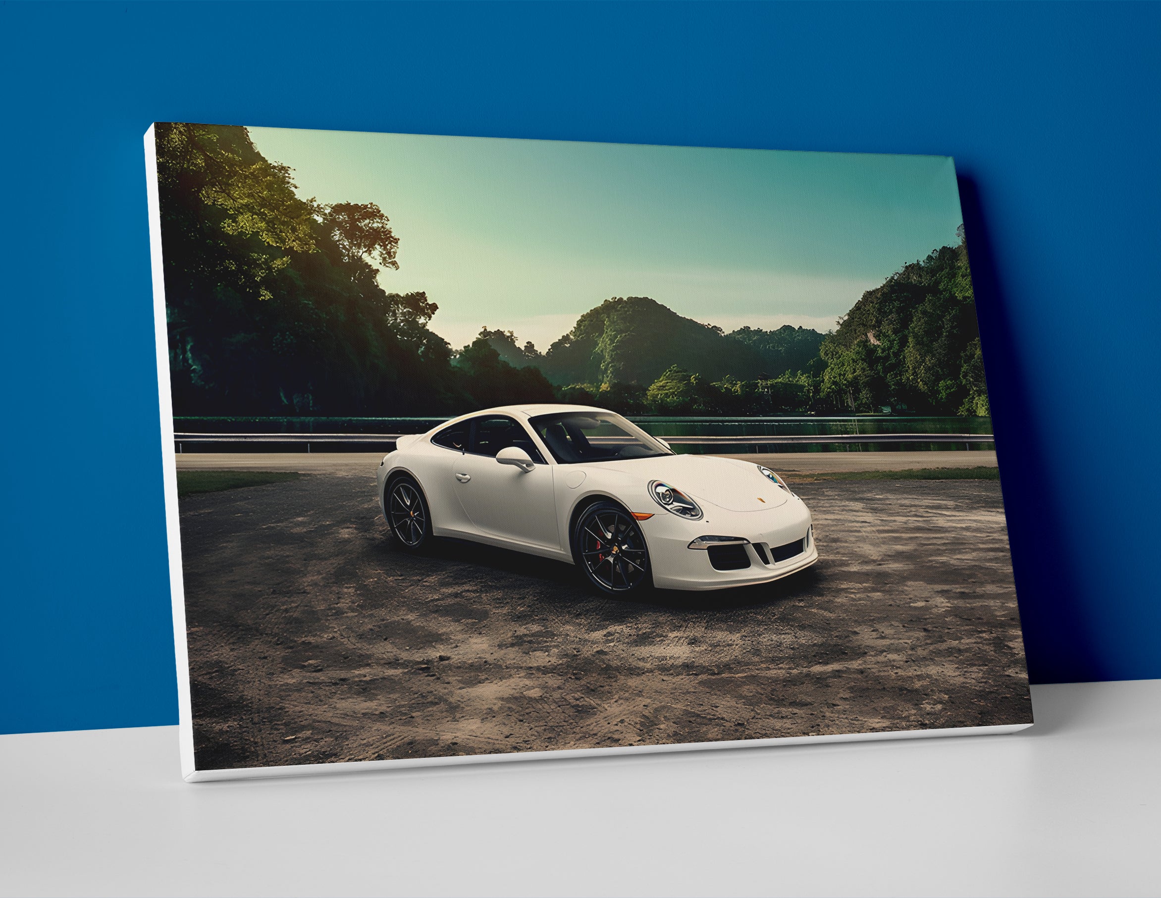 Porsche 911 Carrera S Poster canvas wall art print decor