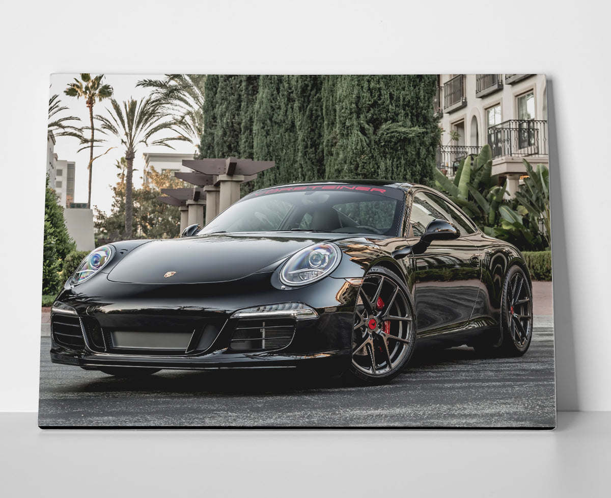 Porsche 911 Street Poster canvas wall art print