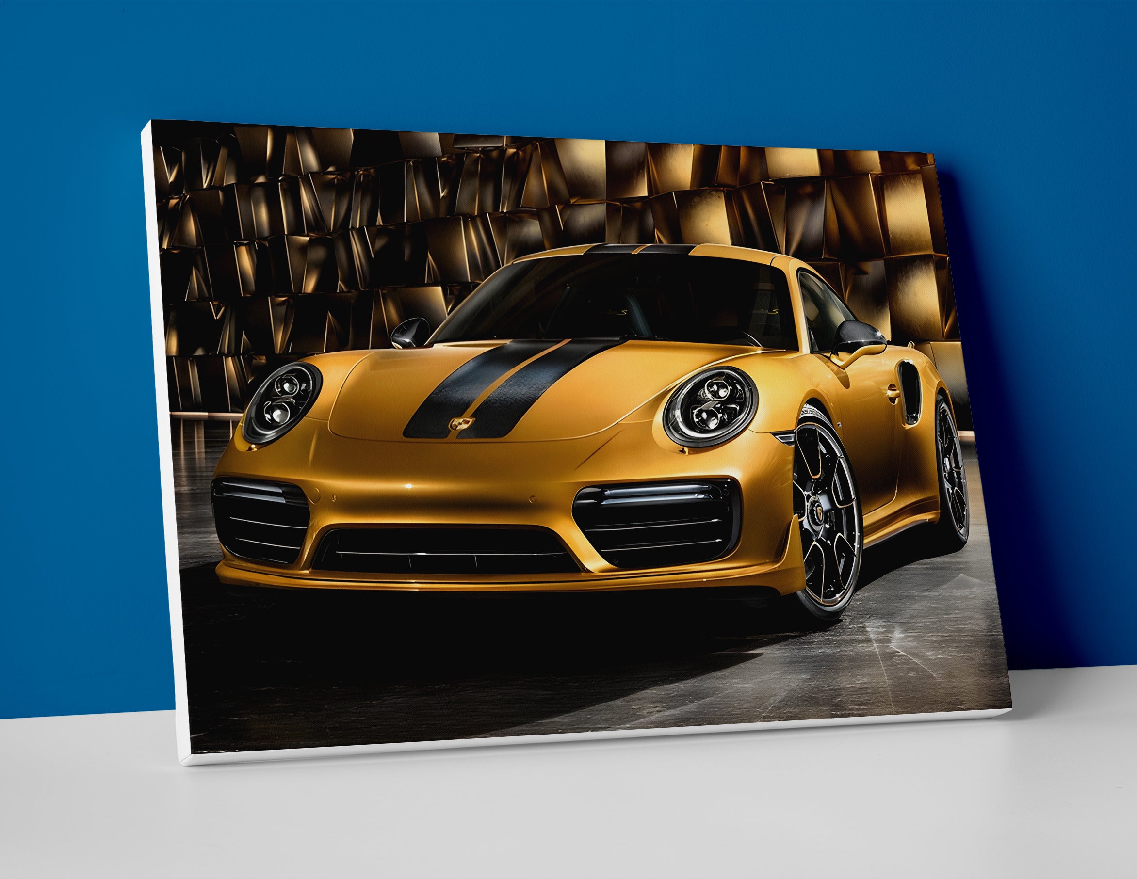 Porsche 911 Turbo Poster canvas wall art print decor