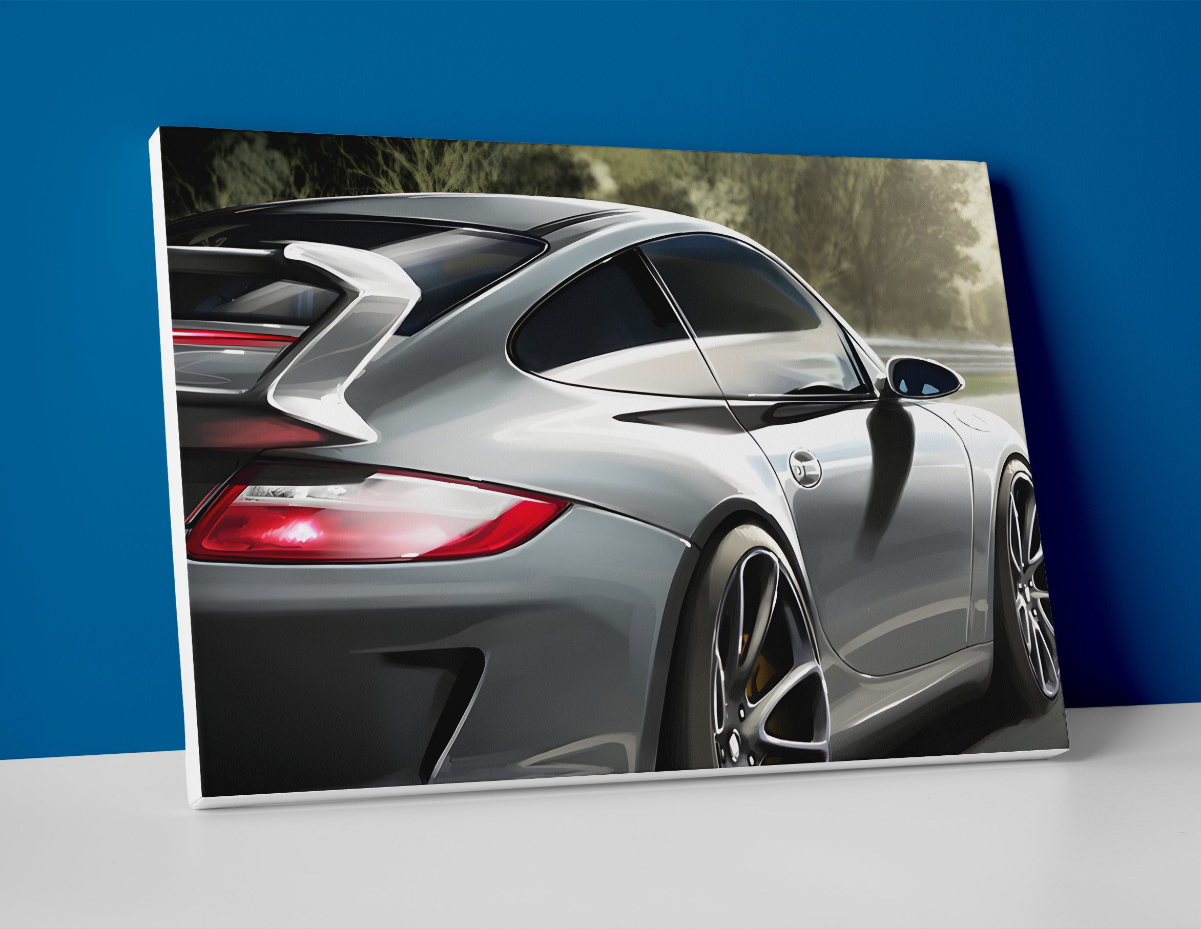 Porsche 997 GT3 poster canvas wall art print