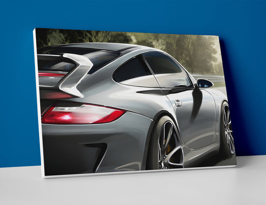 Porsche 997 GT3 poster canvas wall art print