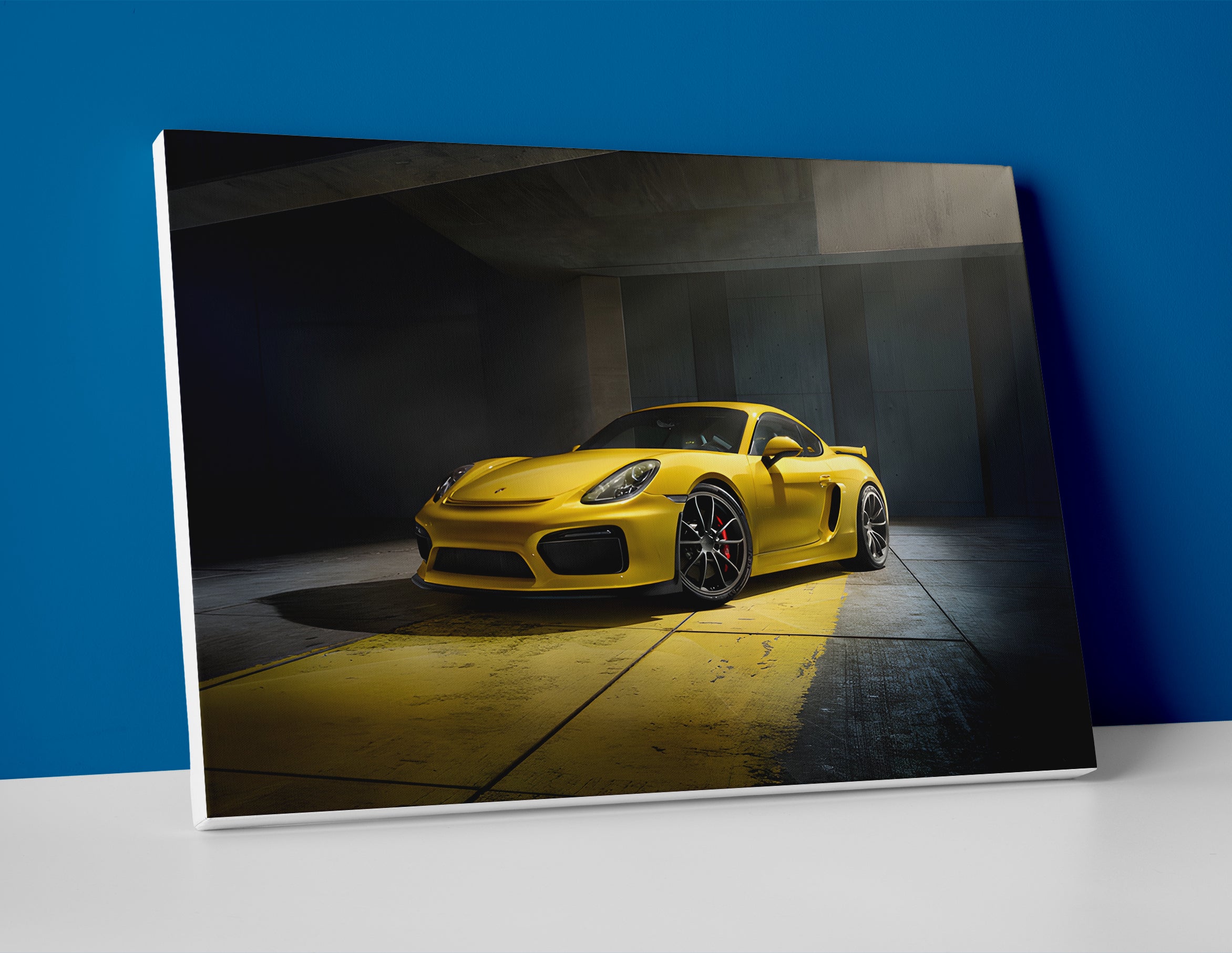 Porsche Cayman GT4 Poster canvas wall art print decor