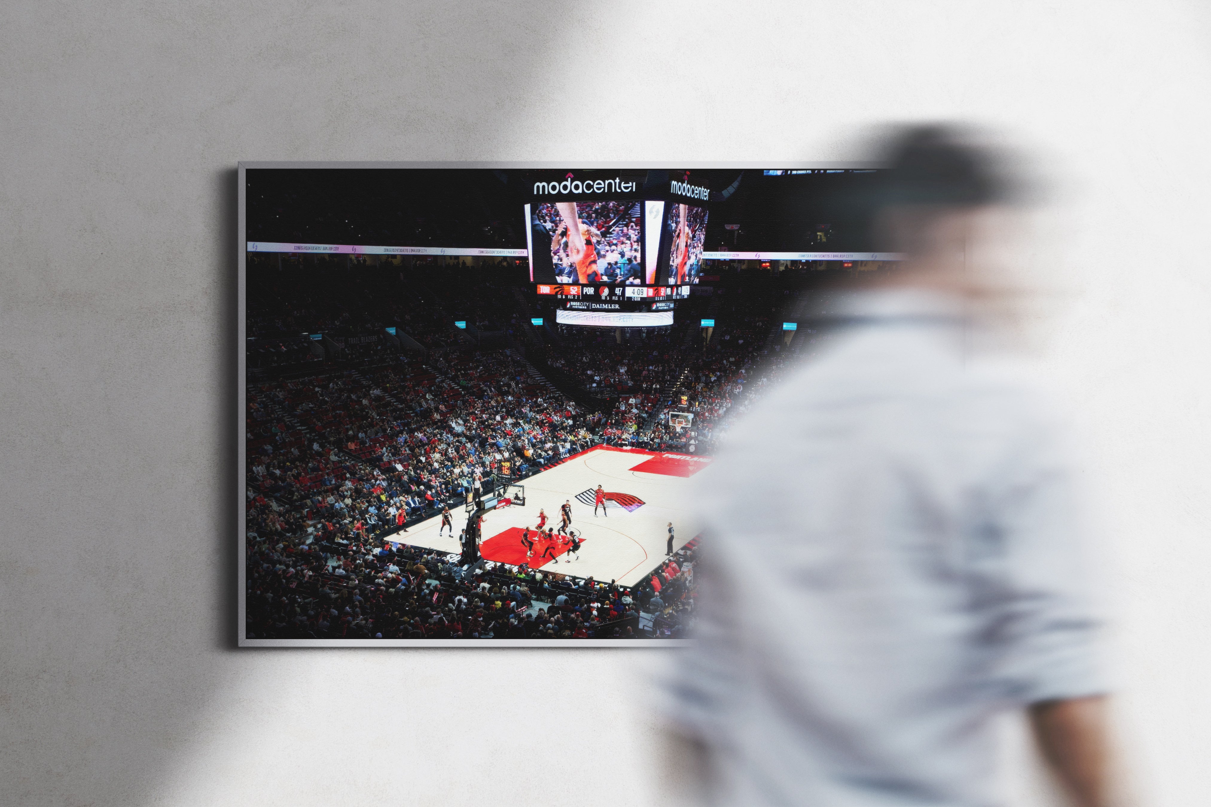 Portland Trail Blazers Arena Poster or Canvas Wall Art print decor