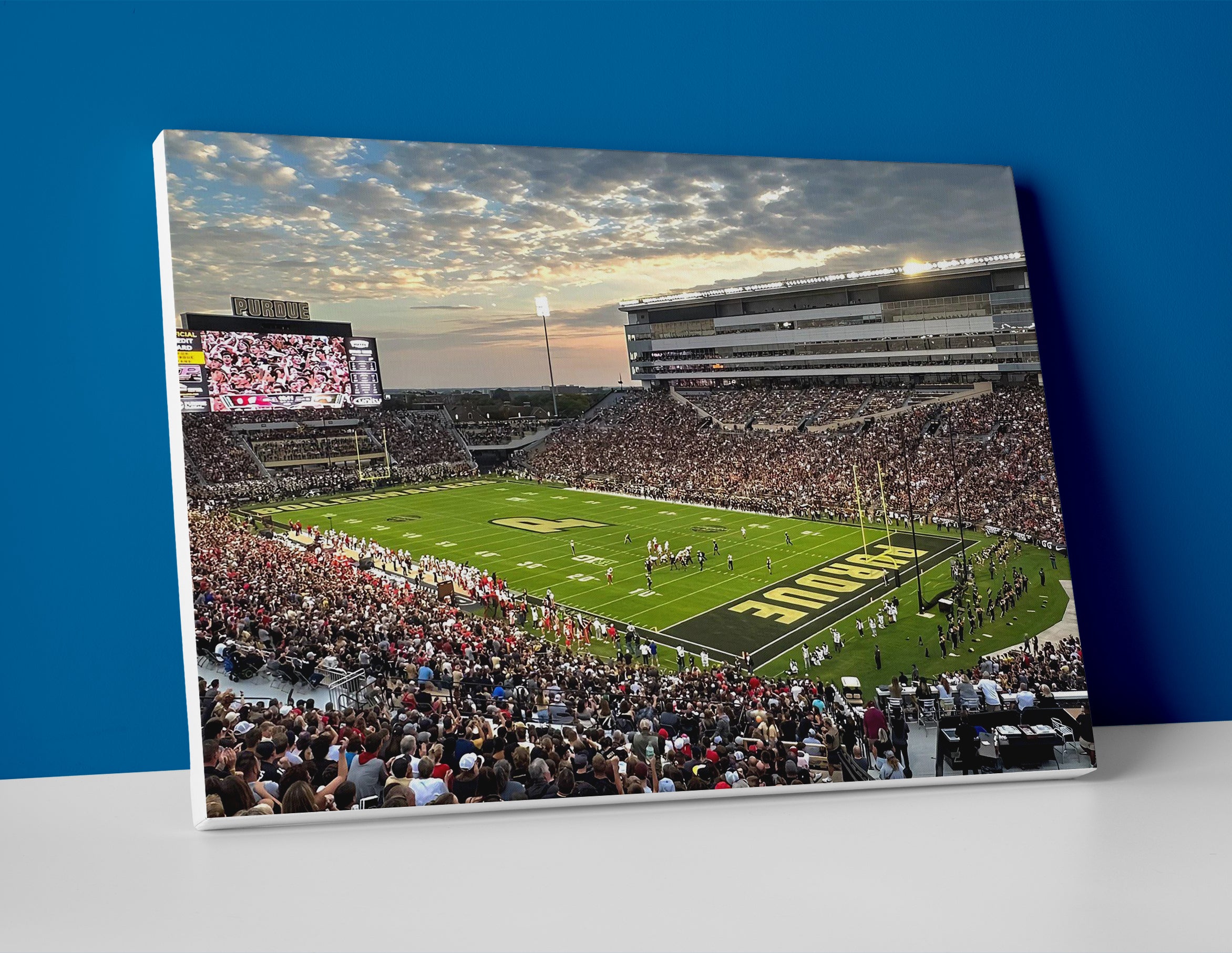 Purdue Football Stadium Poster canvas wall art print decor