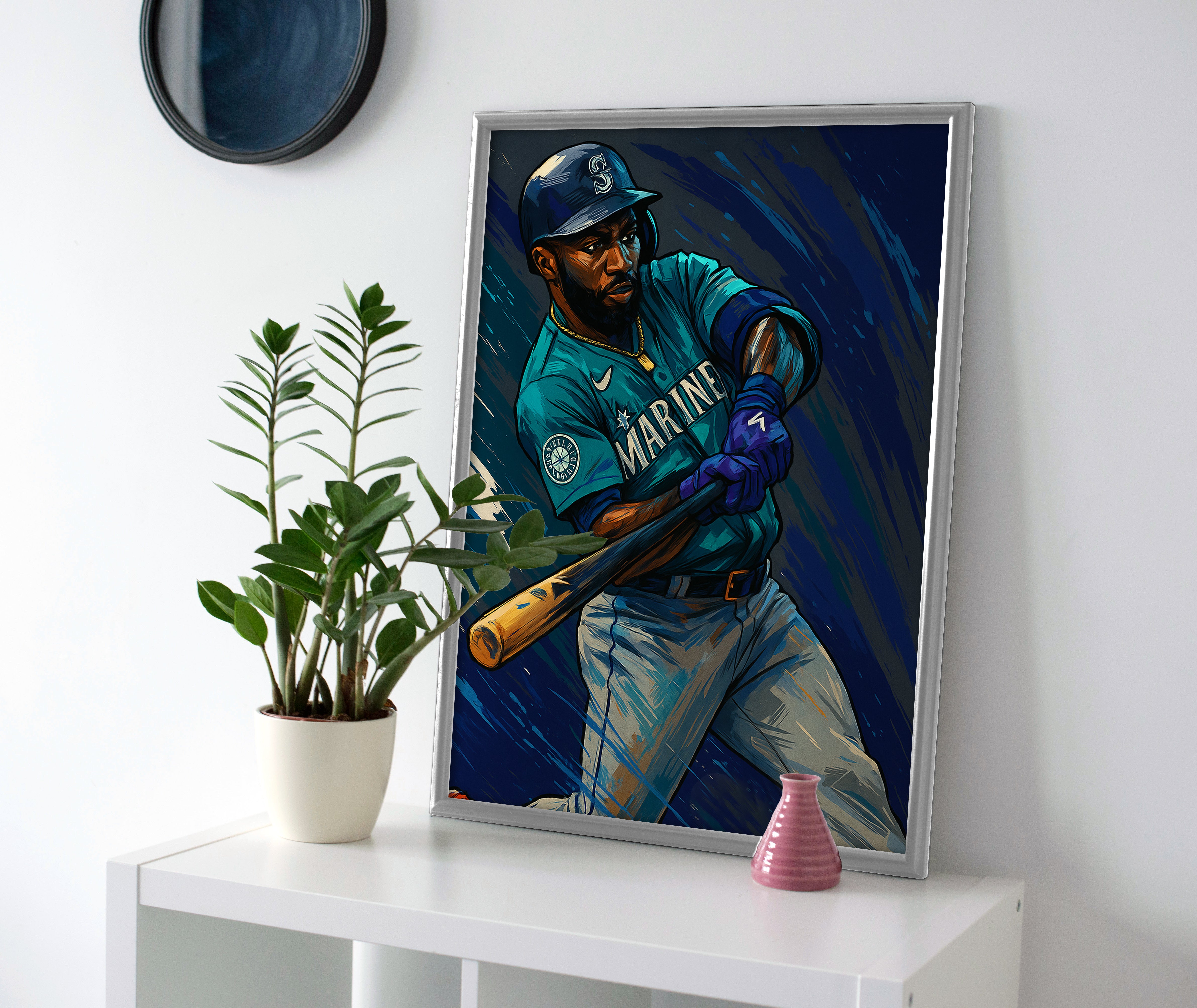 Randy Arozarena Poster canvas print mariners wall art painting