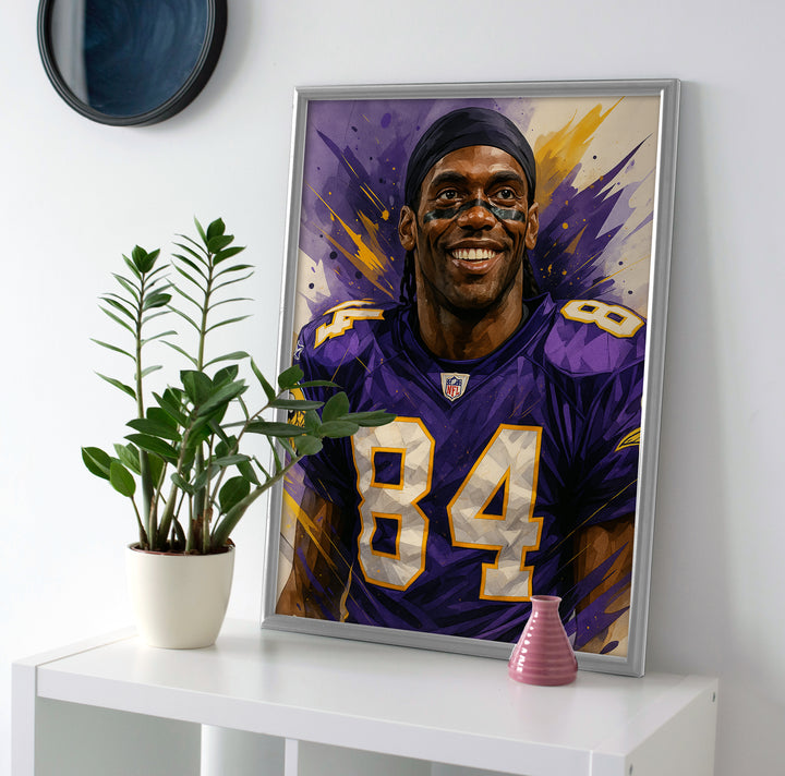 Randy Moss poster canvas wall art painting print vikings decor