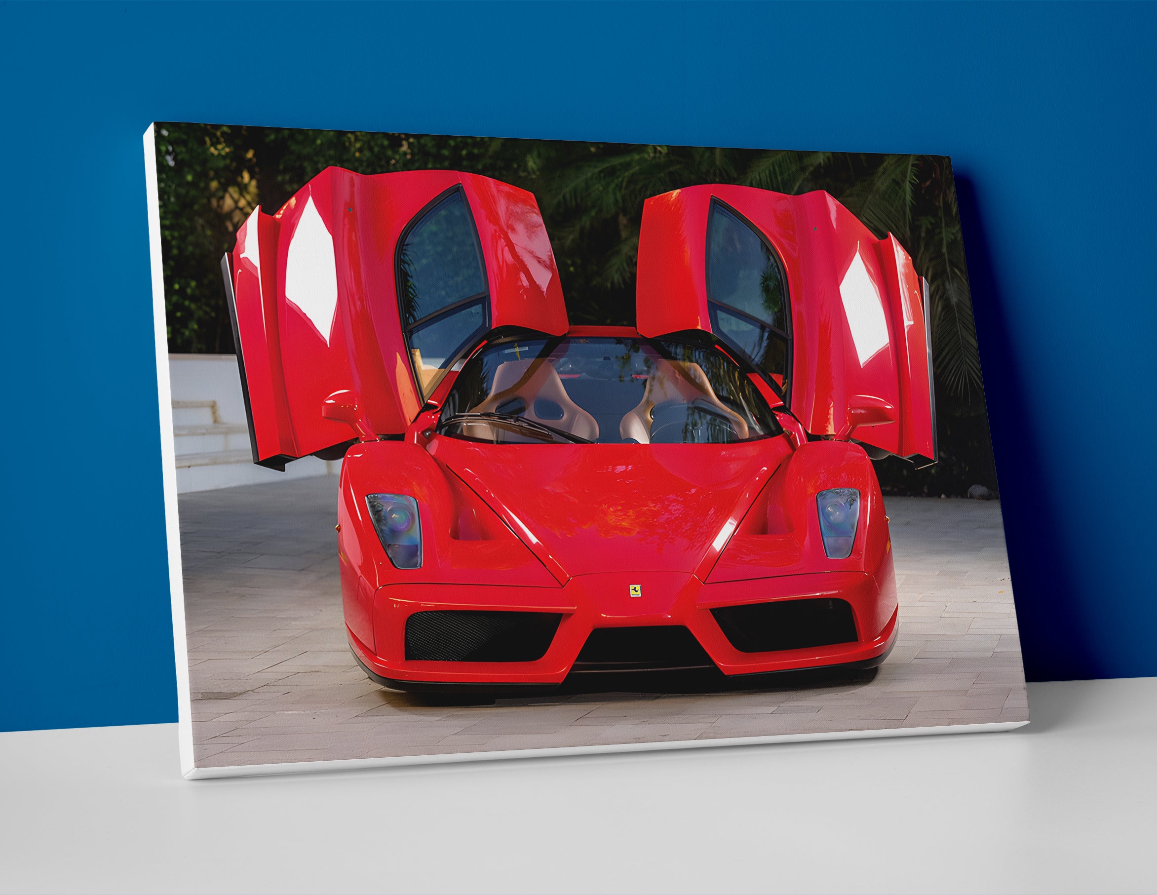 Red Ferrari Enzo poster canvas wall art print decor