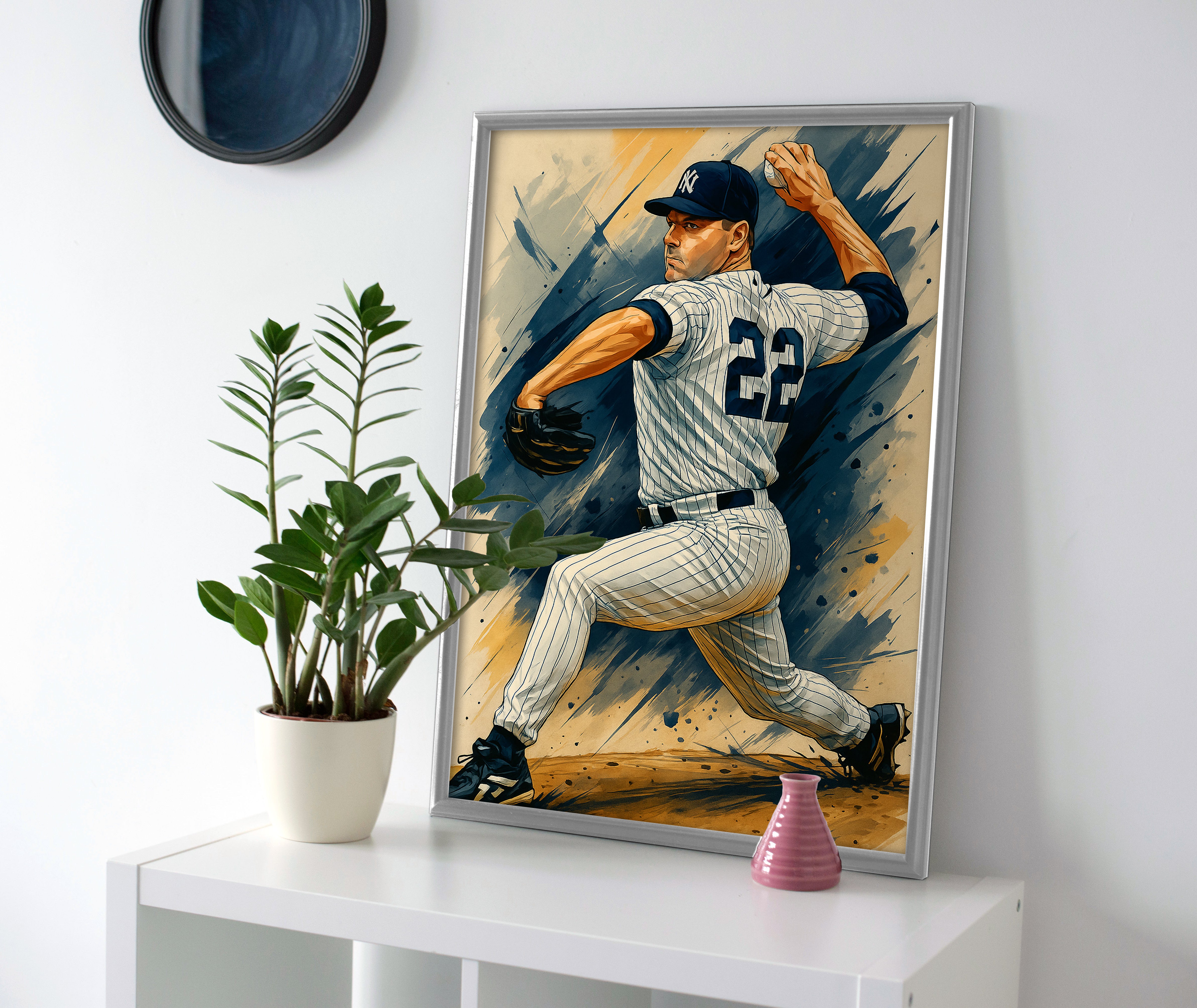 Roger Clemens poster canvas painting wall art print artwork yankees